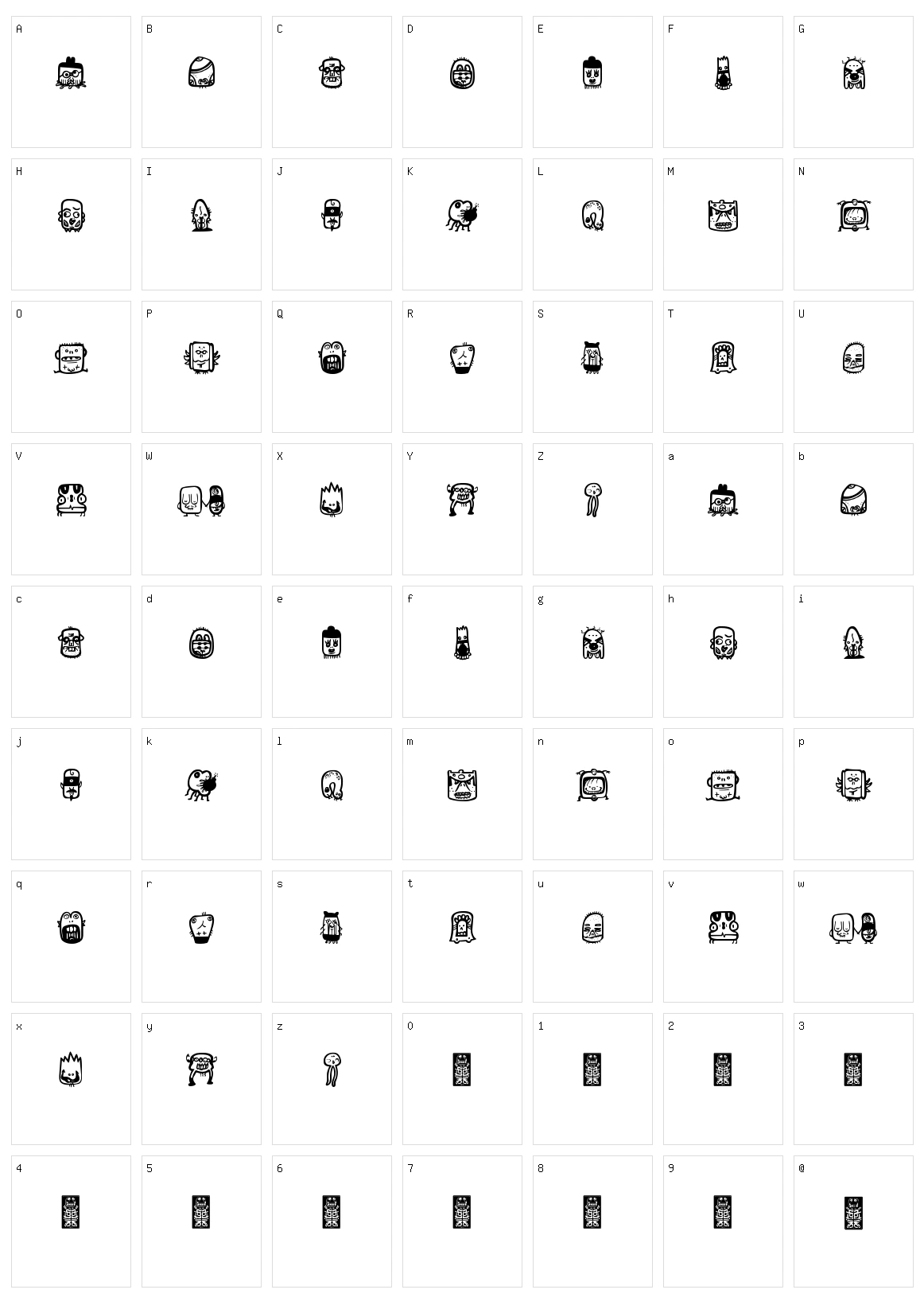 Alien dco 2 Character Set