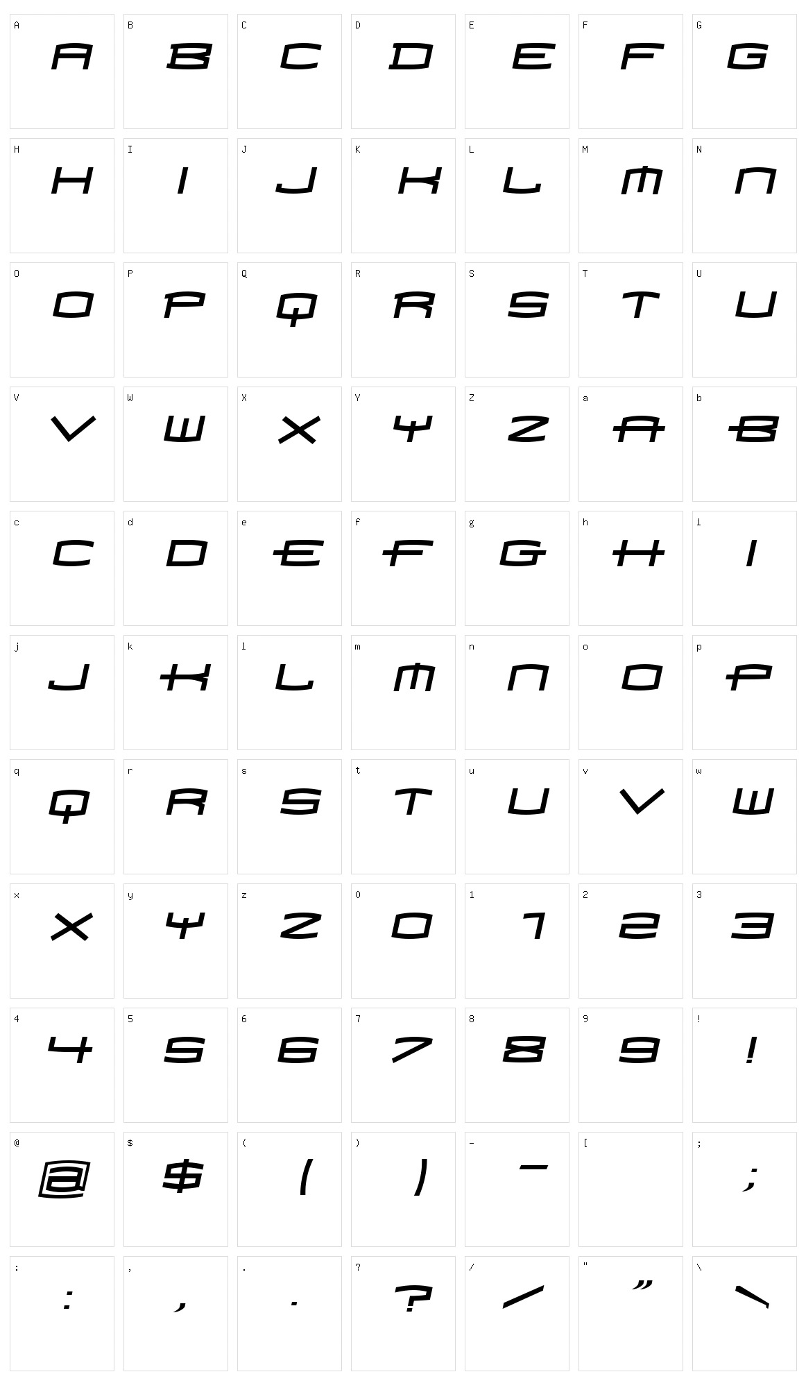 Homoarakhan Character Set