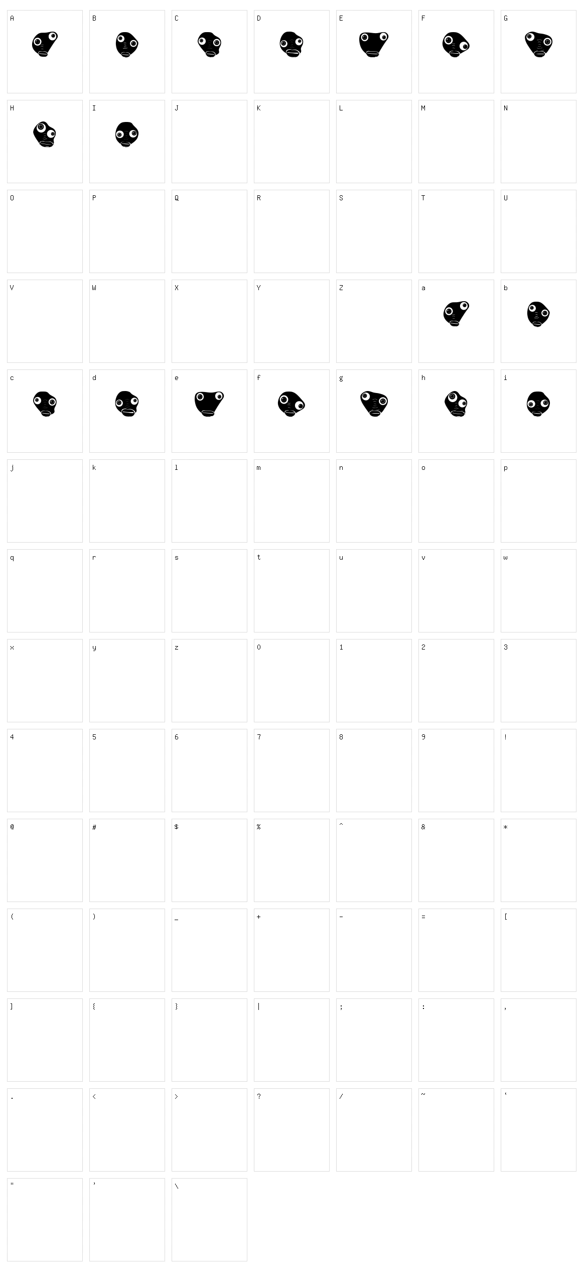 Kucheza Character Set