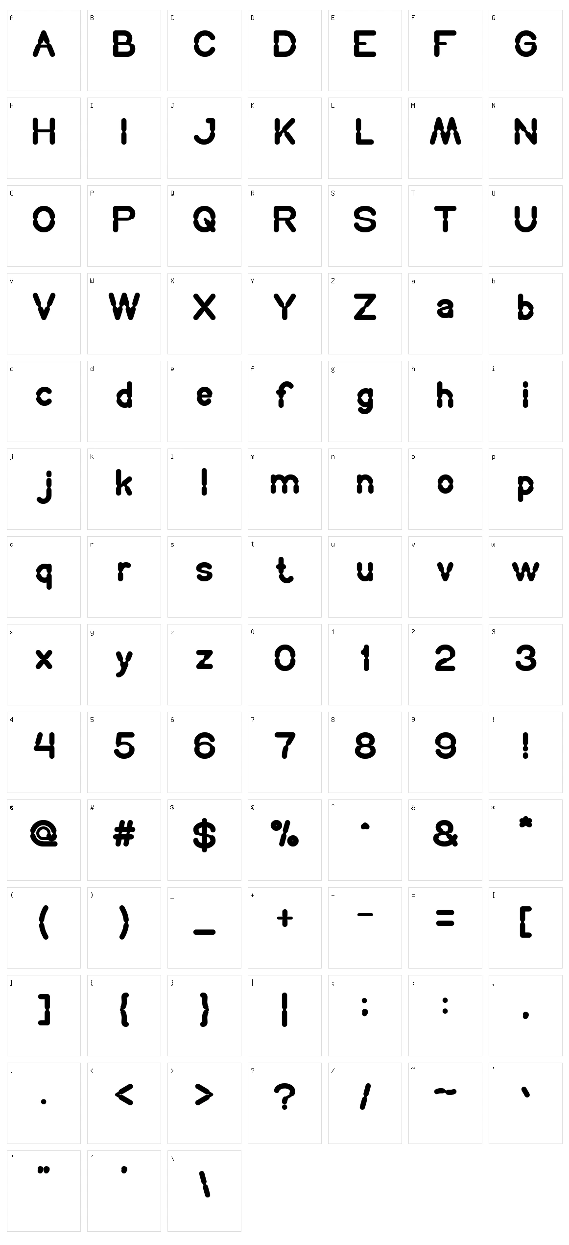 Hydraulics System Character Set