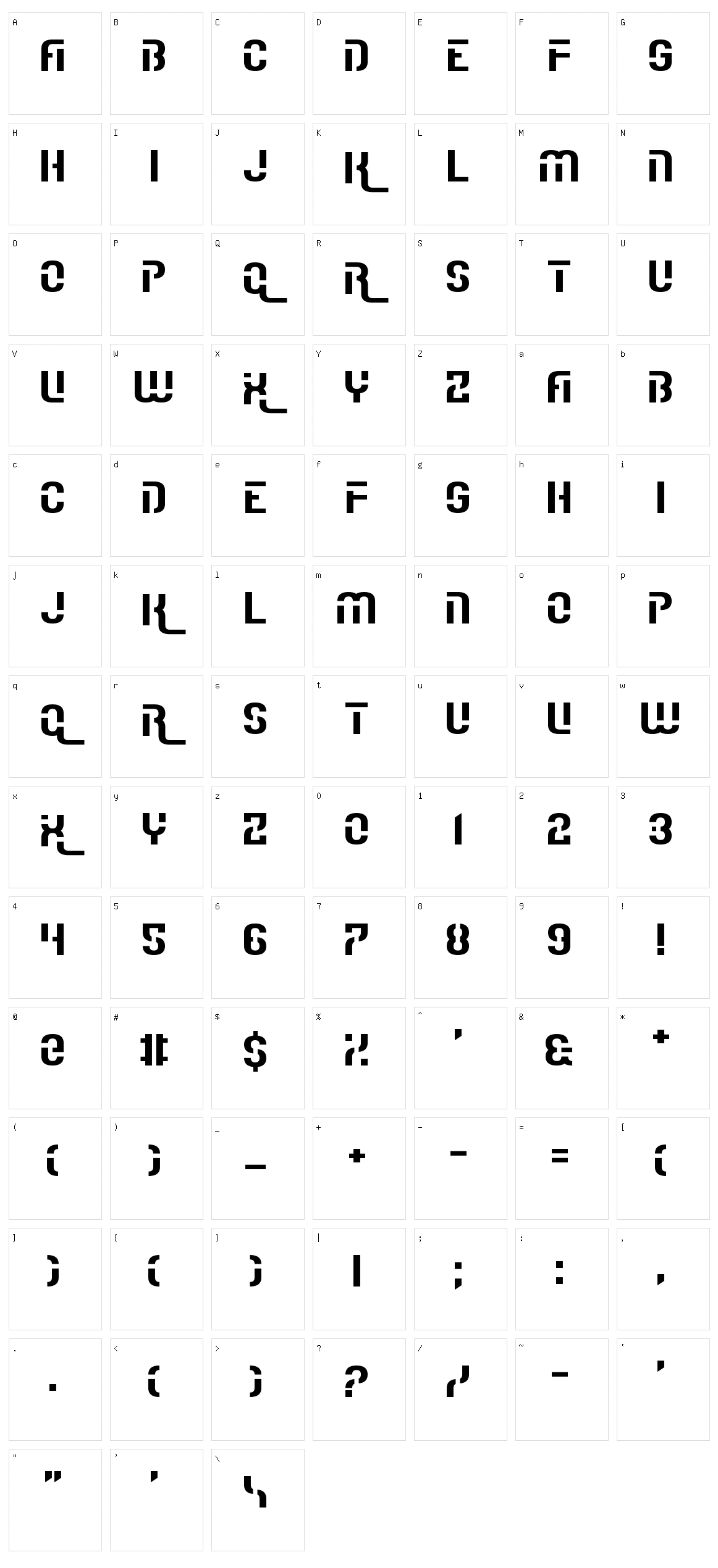 I Really Really Really Really Really Really Like Fonts Character Set