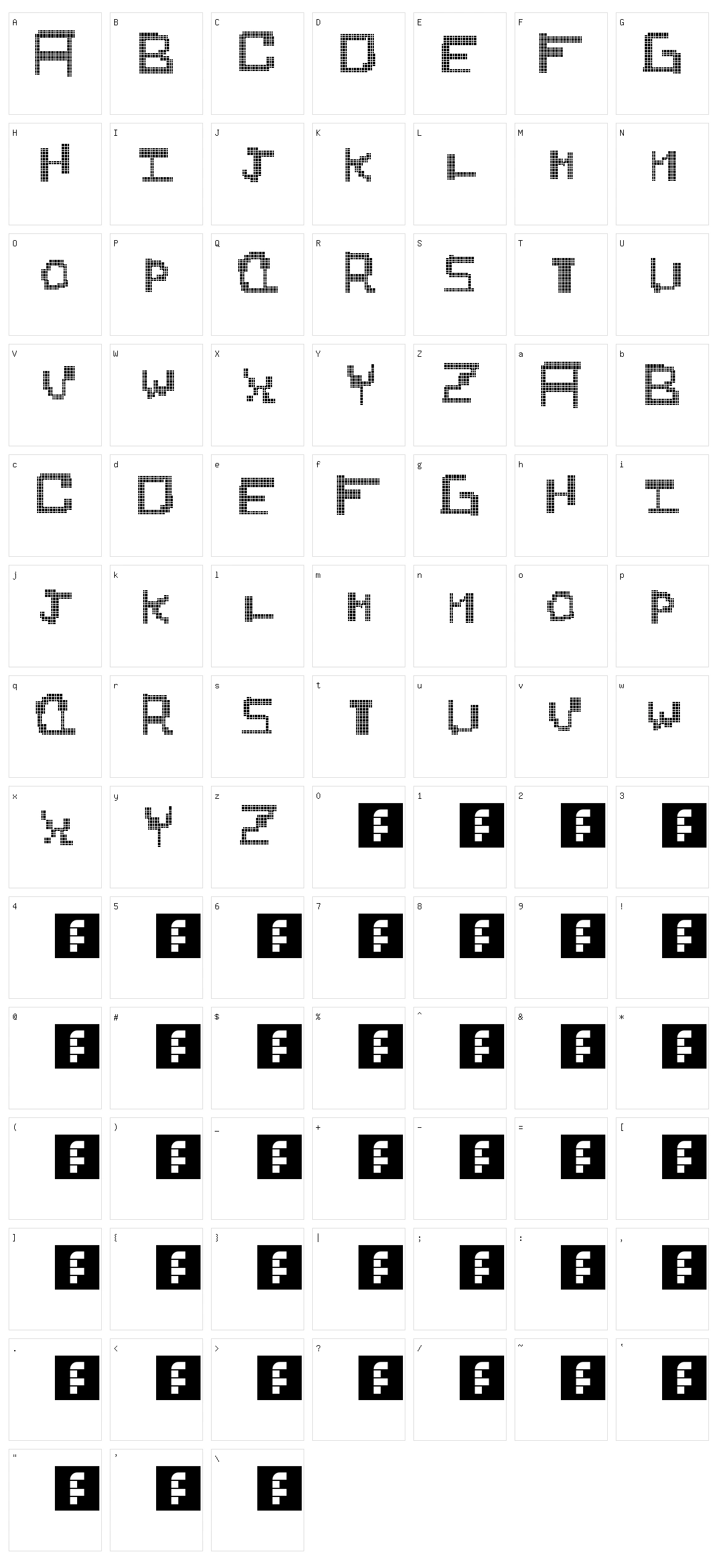 Idkidk Character Set