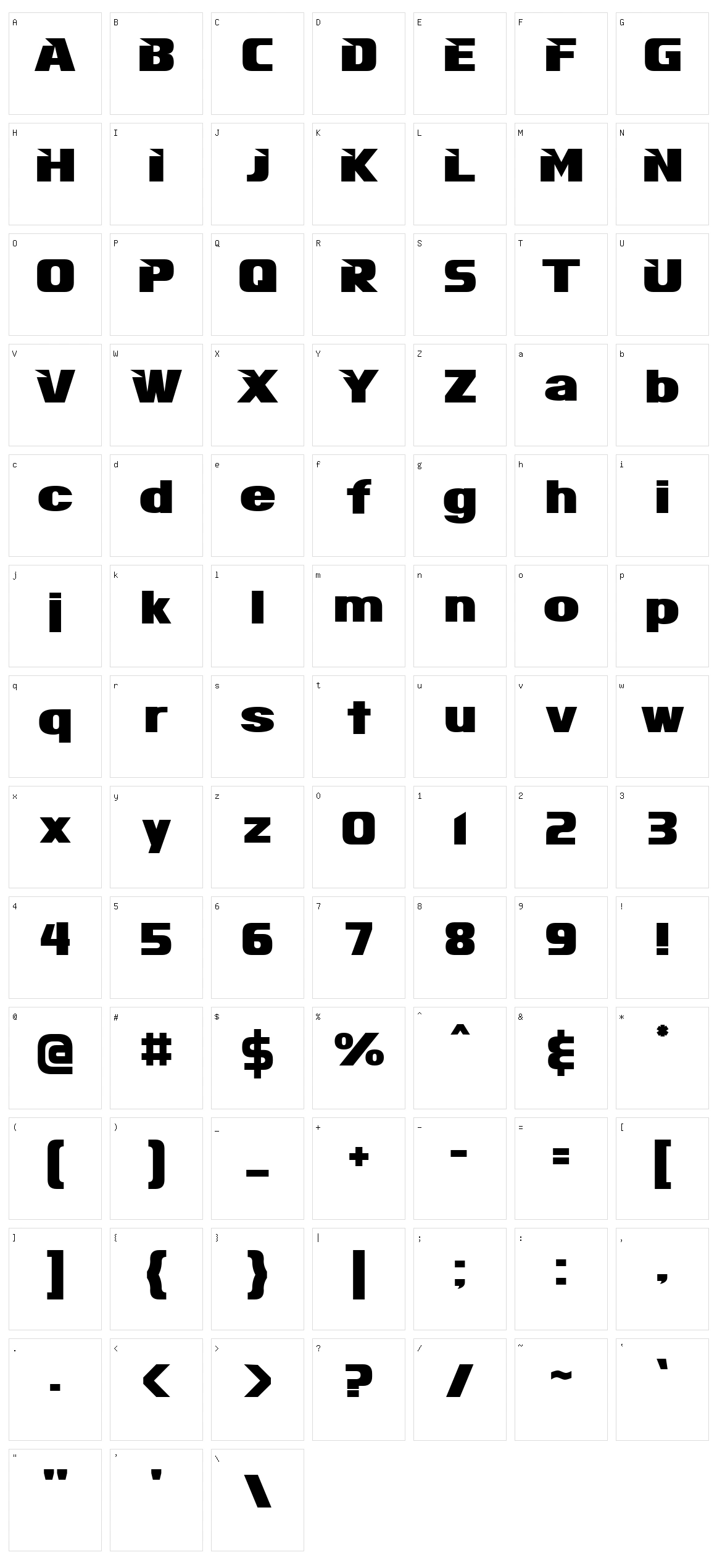 Infinite Justice Character Set