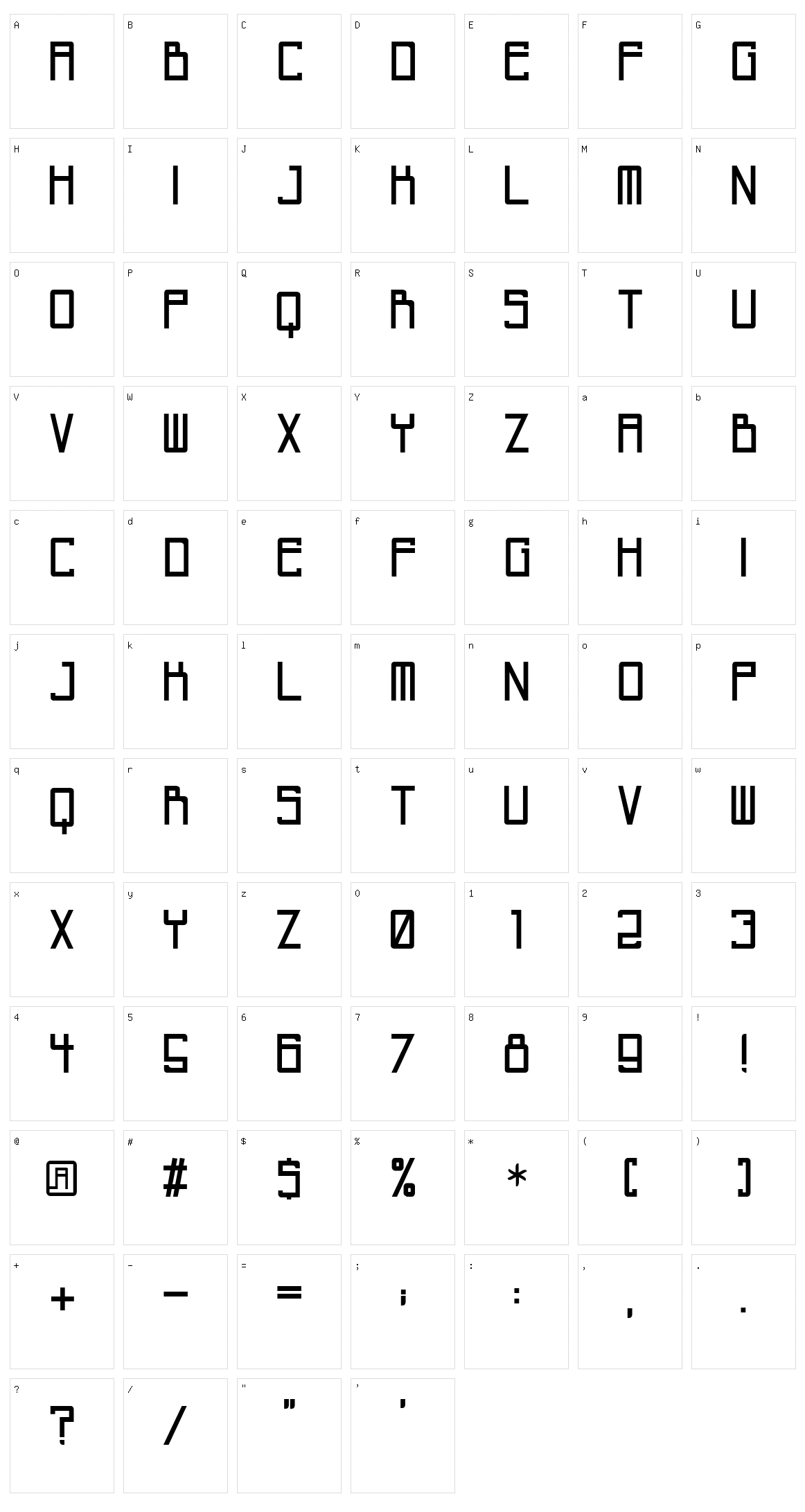 Invisble City Character Set