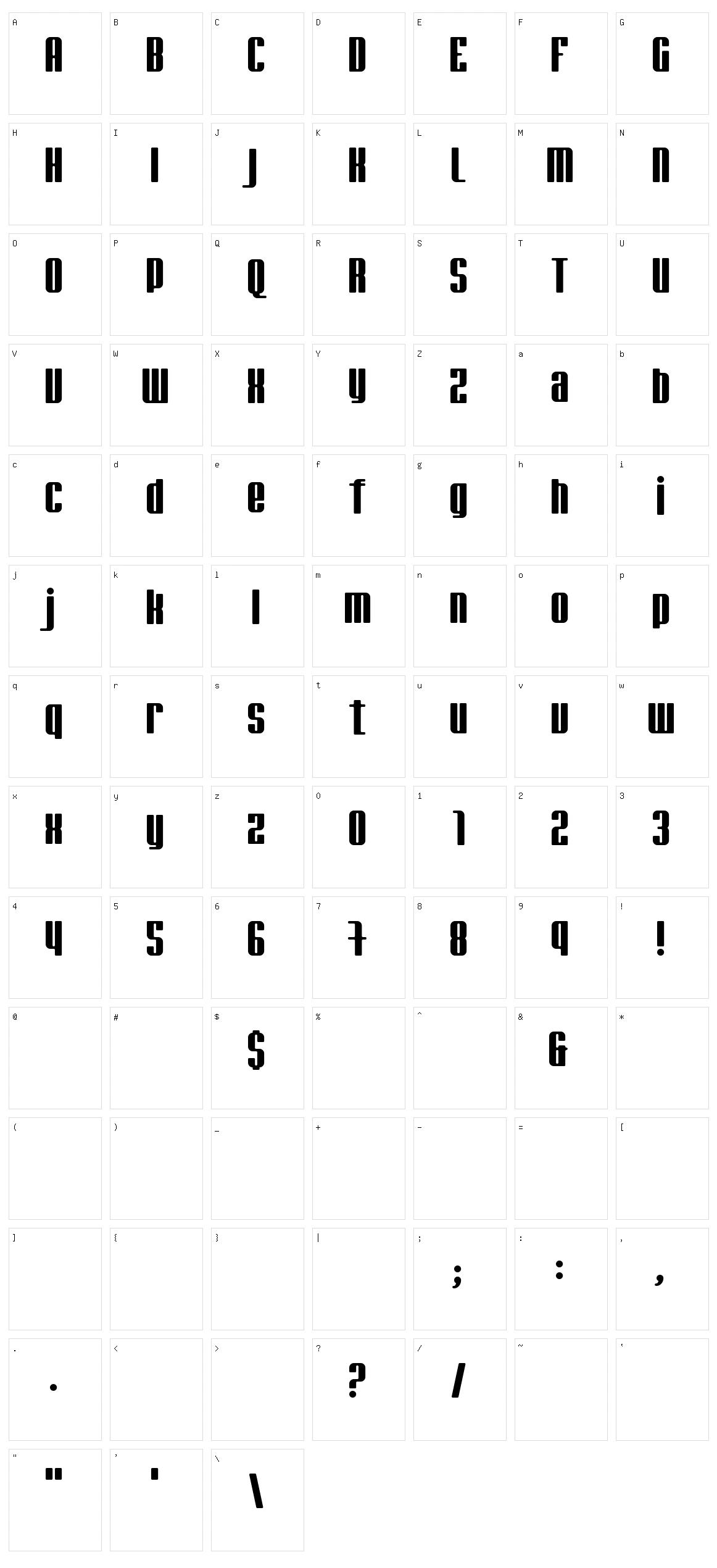 Jade Monkey Character Set