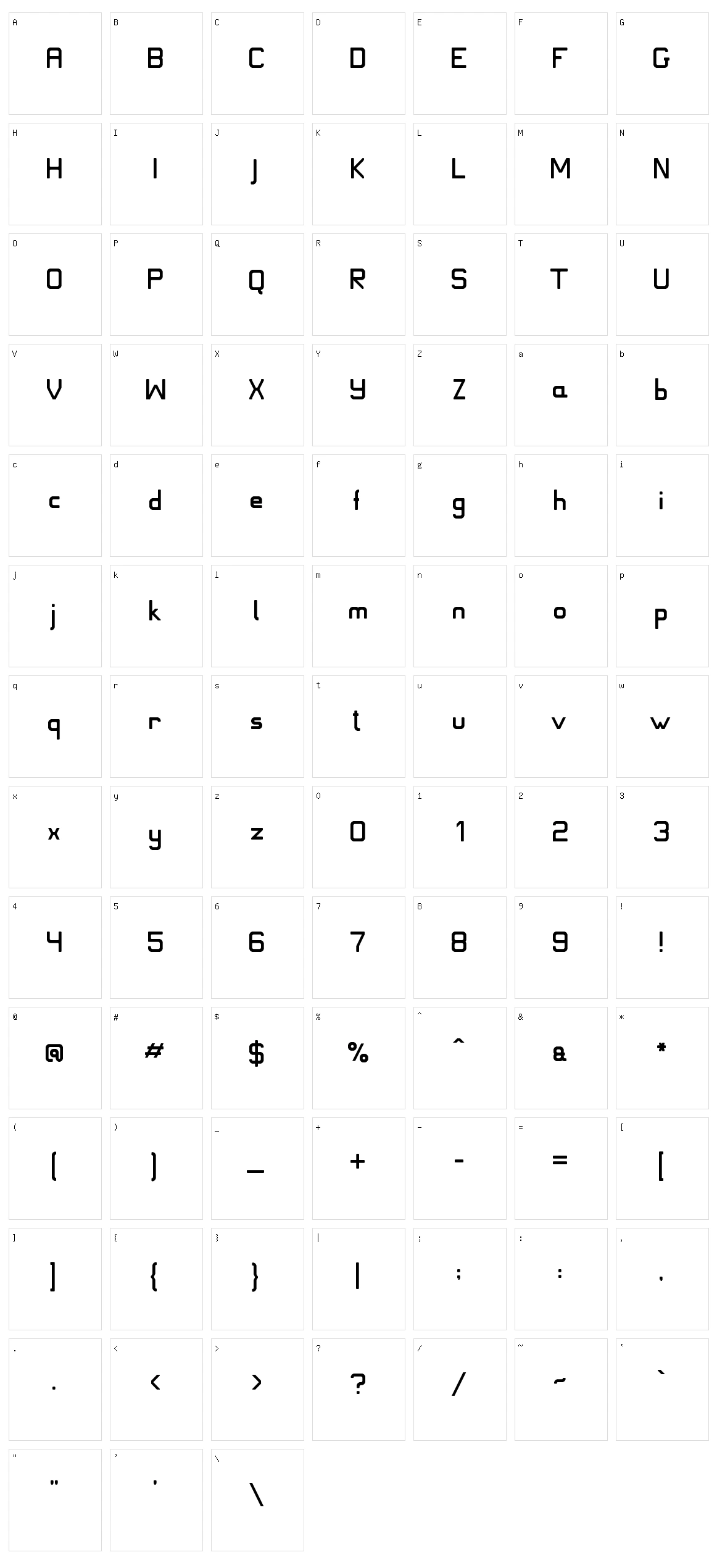 JD Ice Character Set