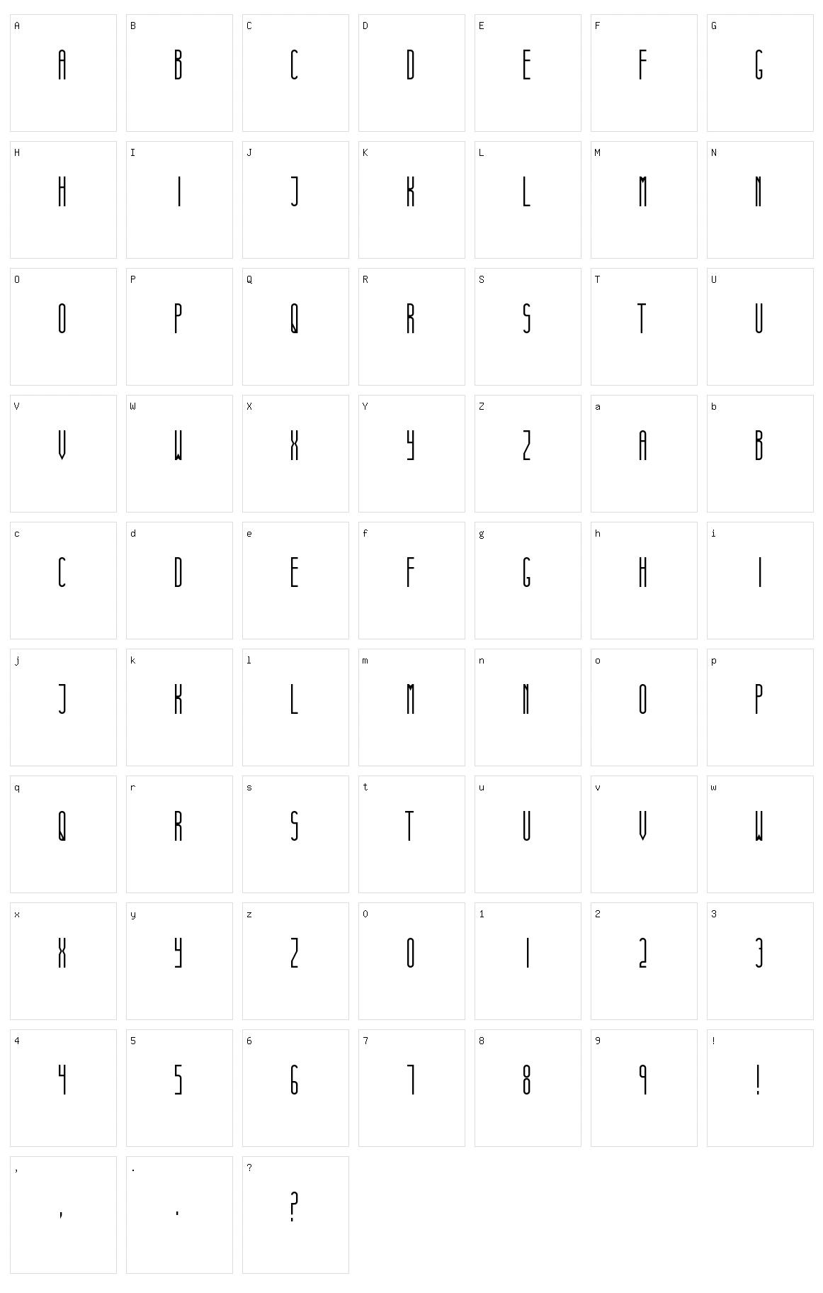 Jerome Newton Character Set