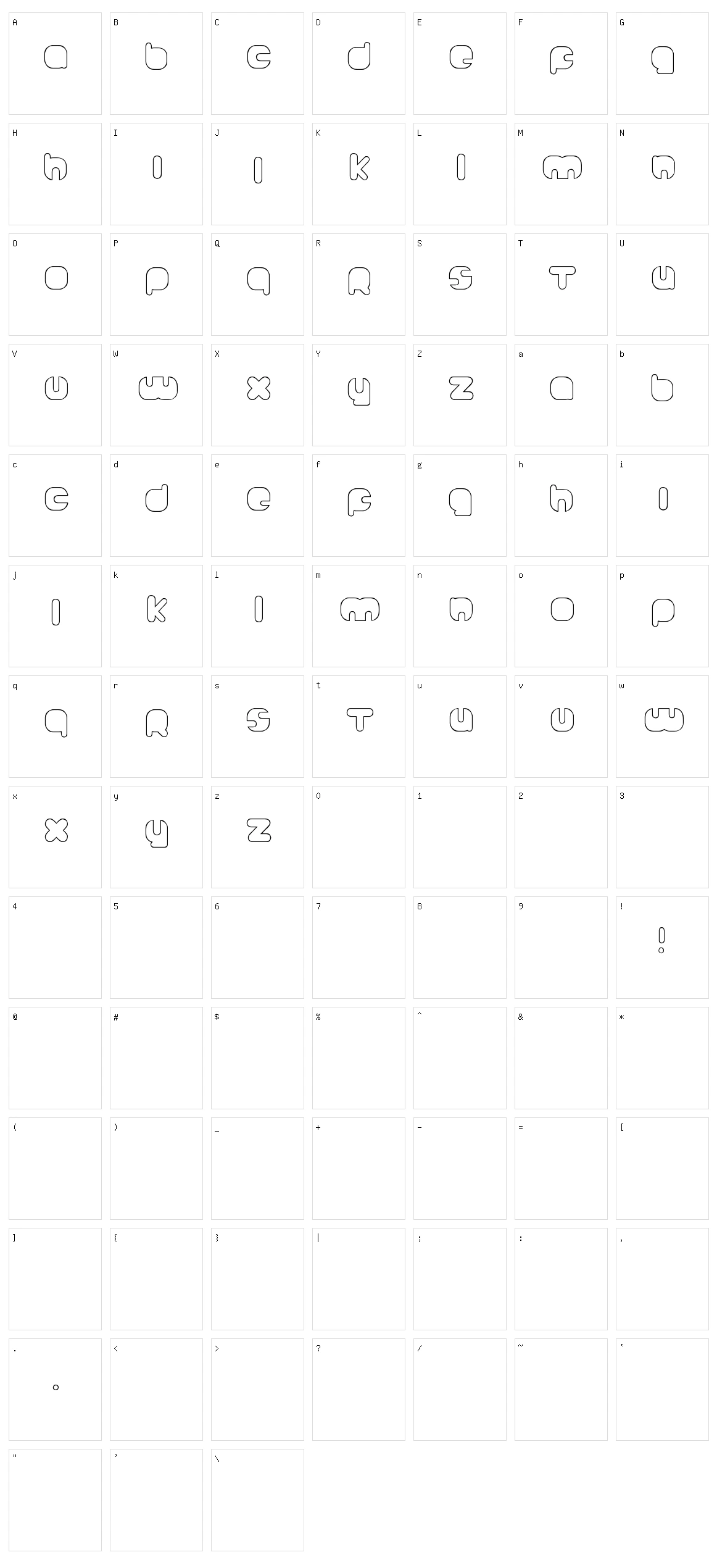 Johanneke Character Set