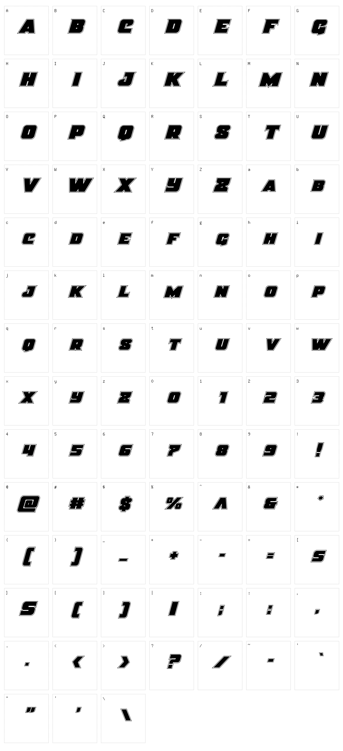 Justice Character Set