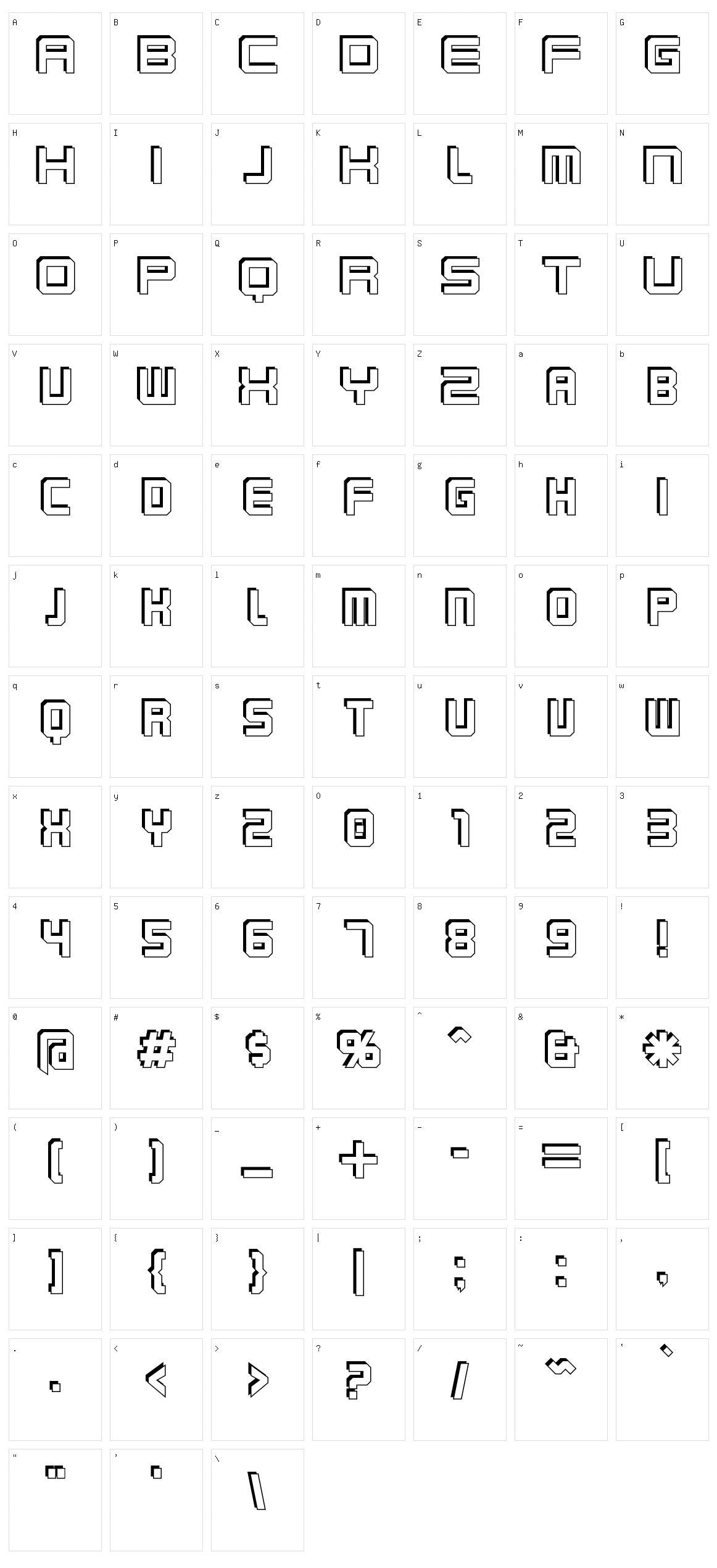 Karnivore Character Set