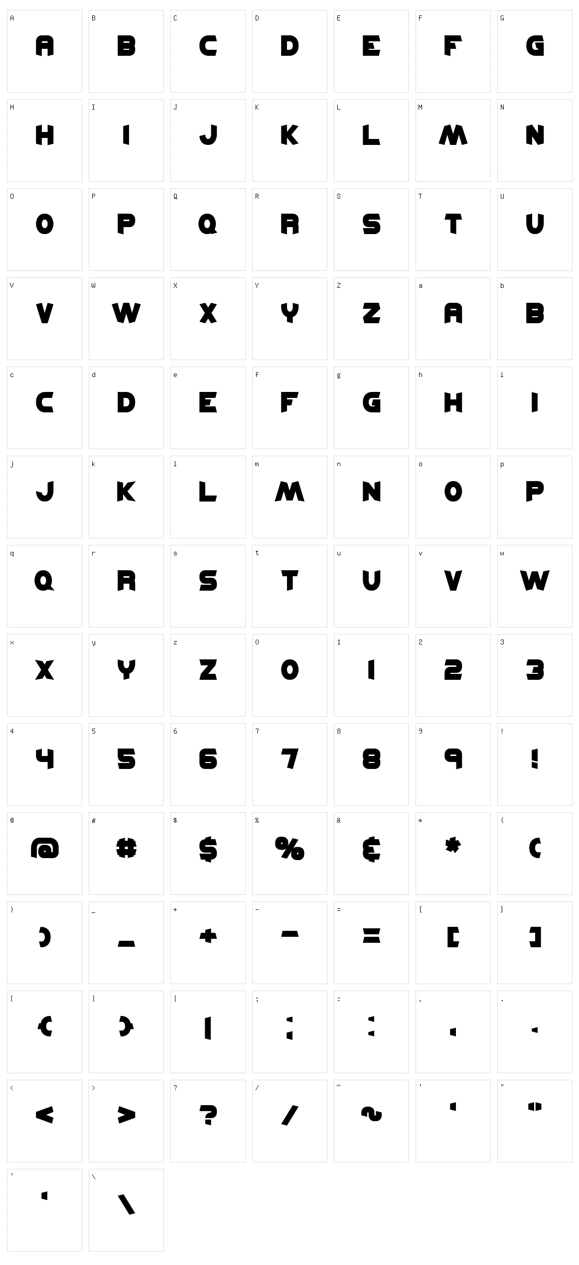 Kickflip BRK Character Set