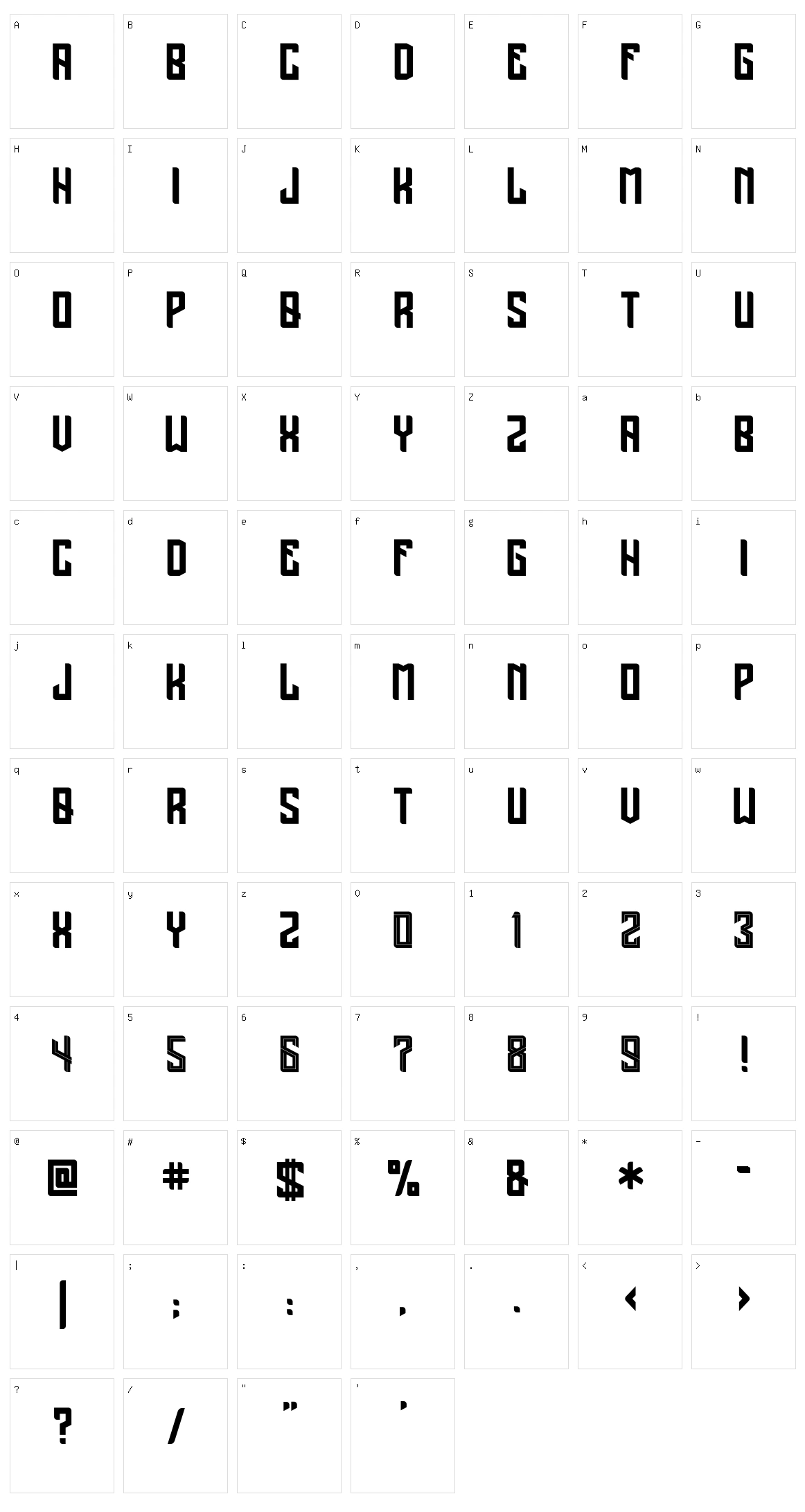 Madnificent Character Set