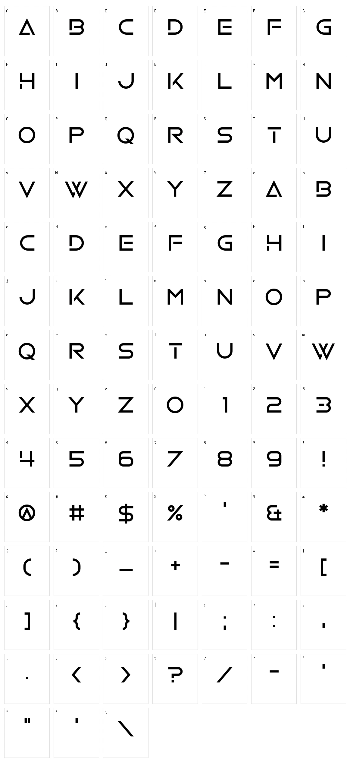 Mandatory Plaything Character Set