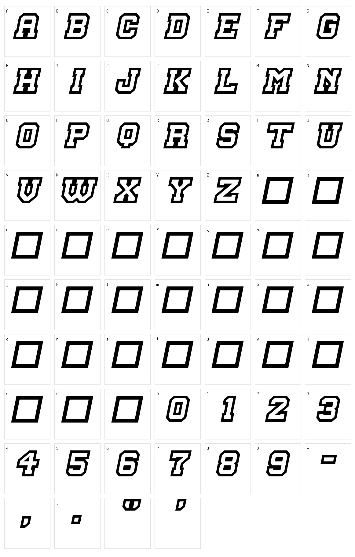 Master Droid Character Set