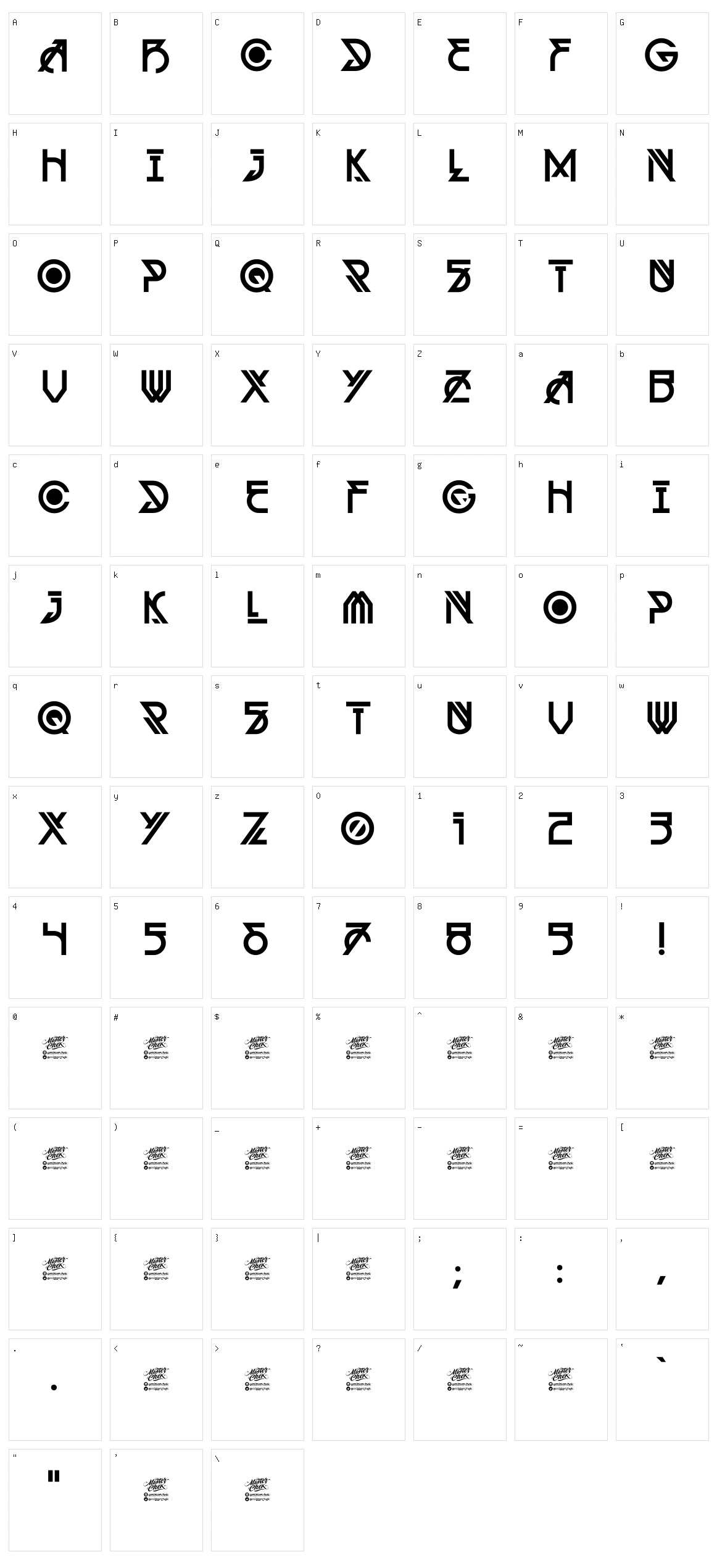 MCF Alien Delon Character Set