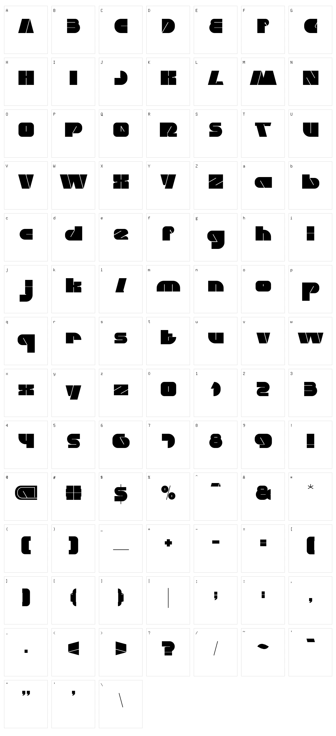 Monster Rock Character Set