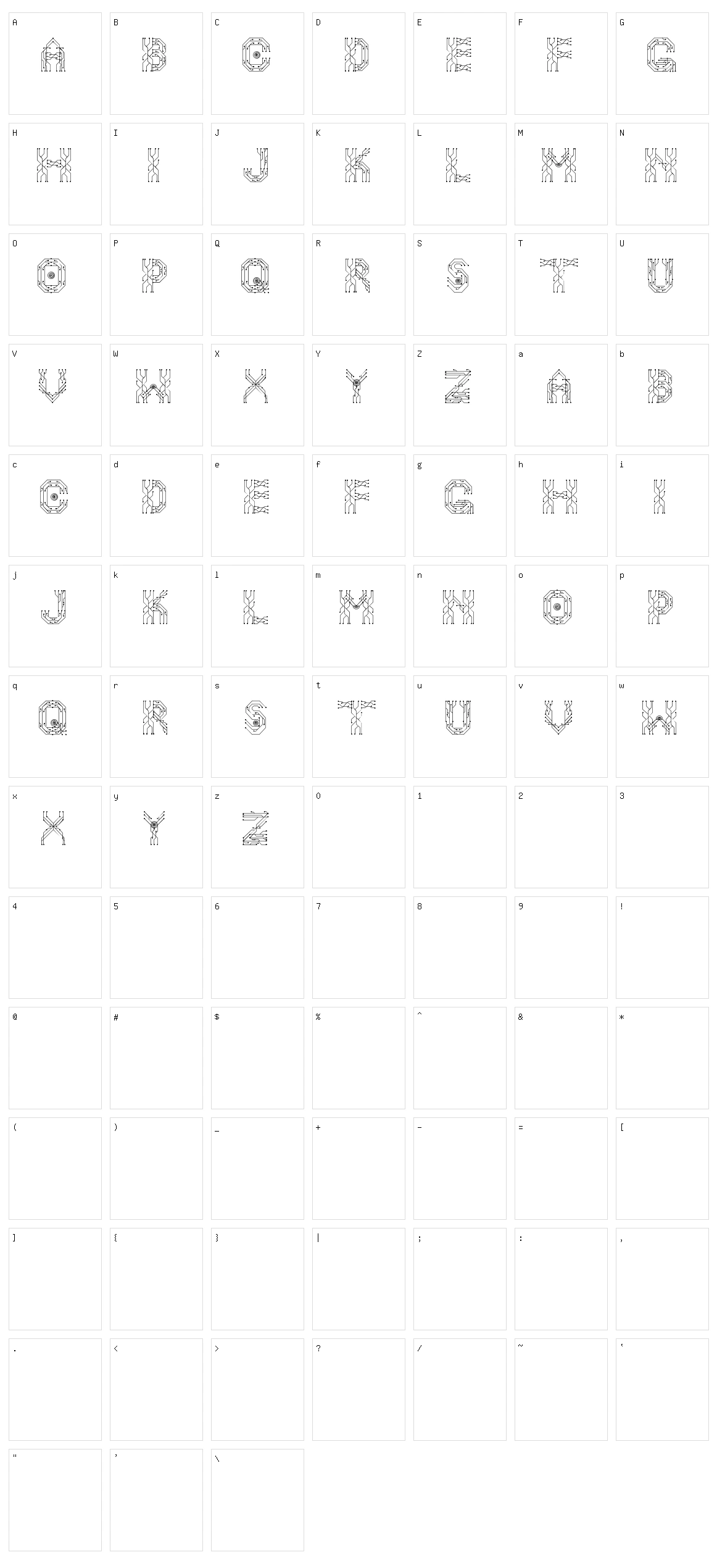 Neo Drive Character Set