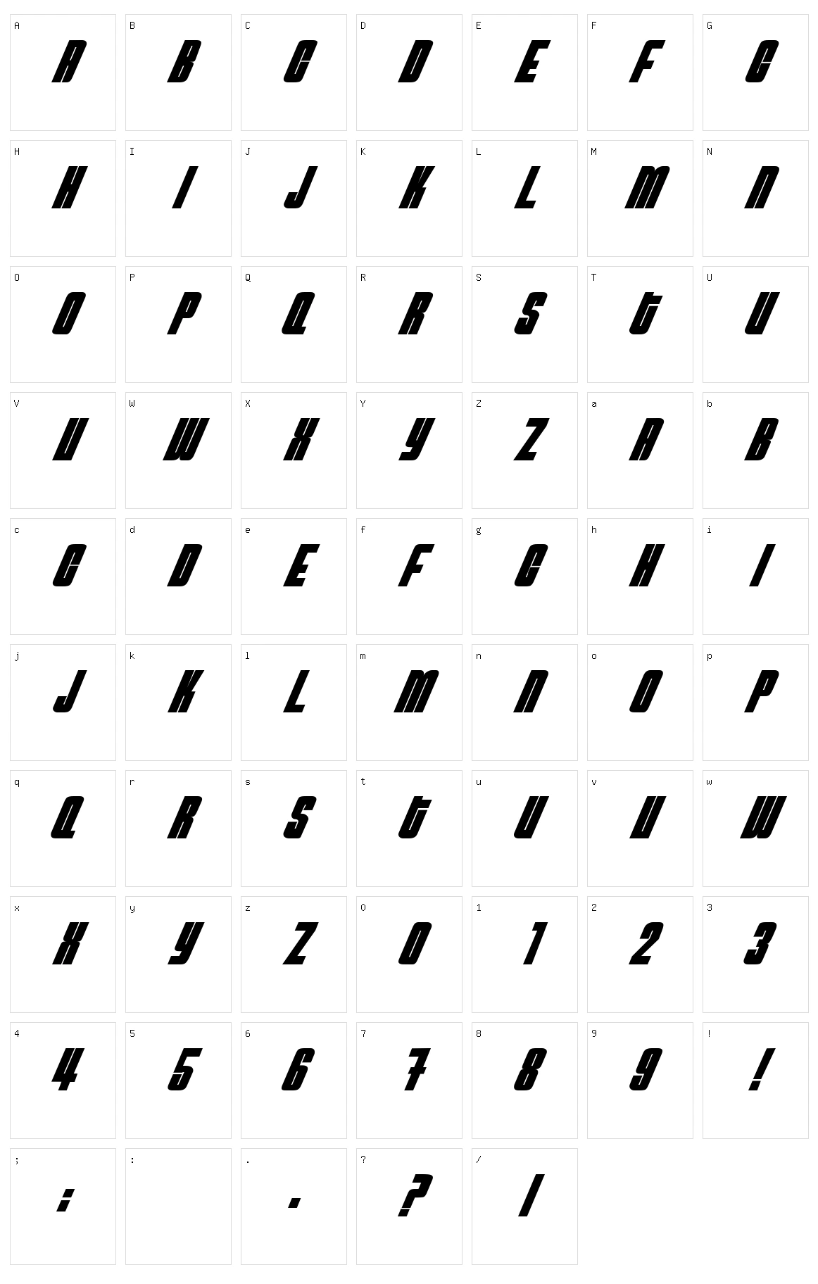 NeutronBomb Character Set