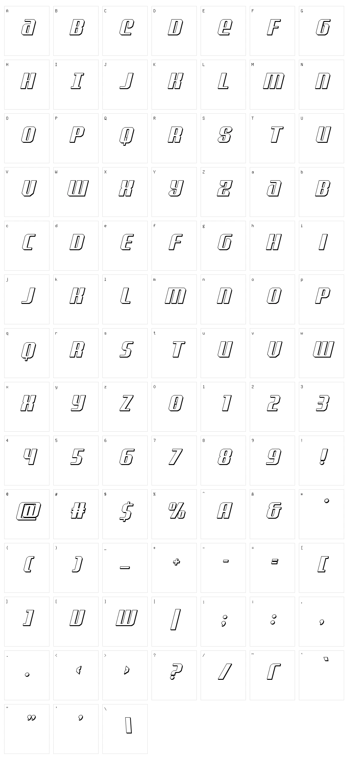 Normandy Beach Character Set