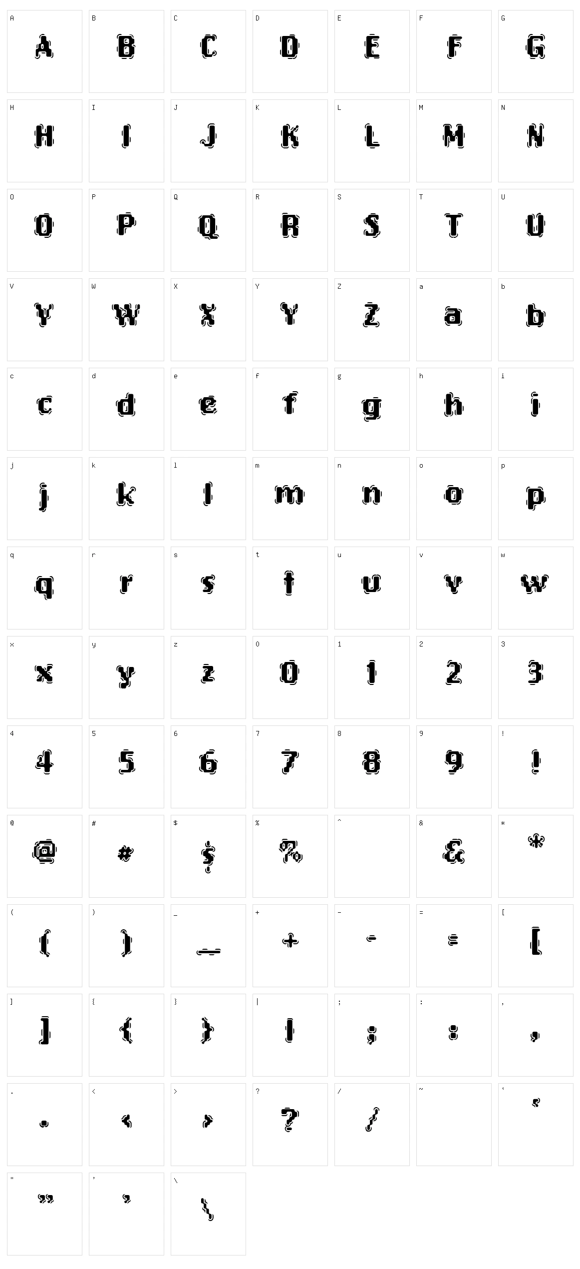 Oak Marsquake Character Set