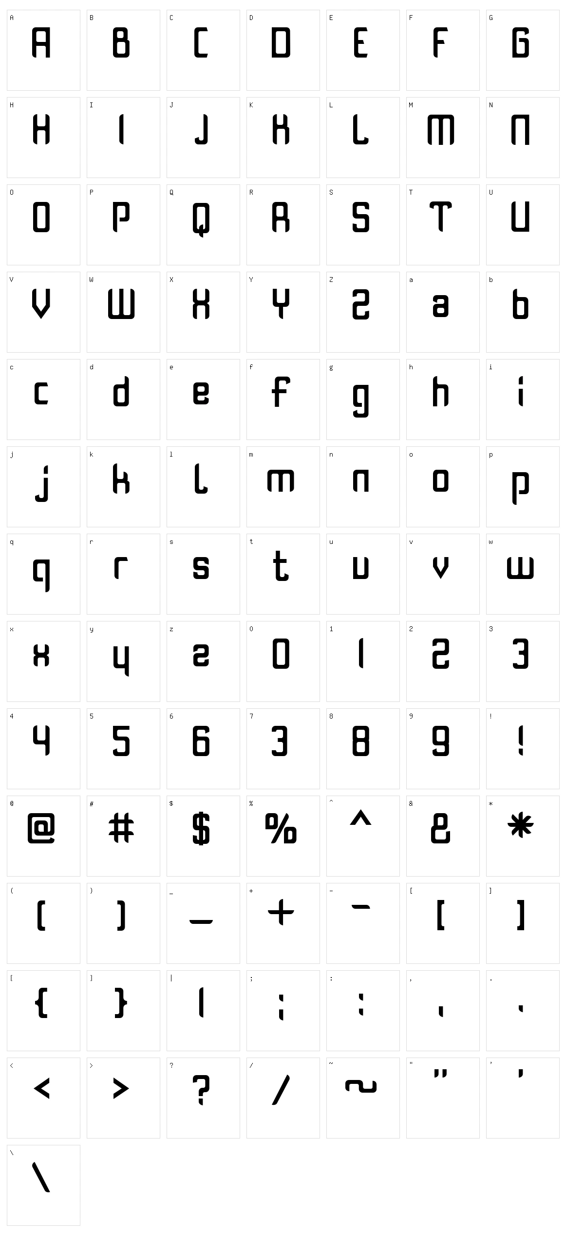 Olivia Character Set