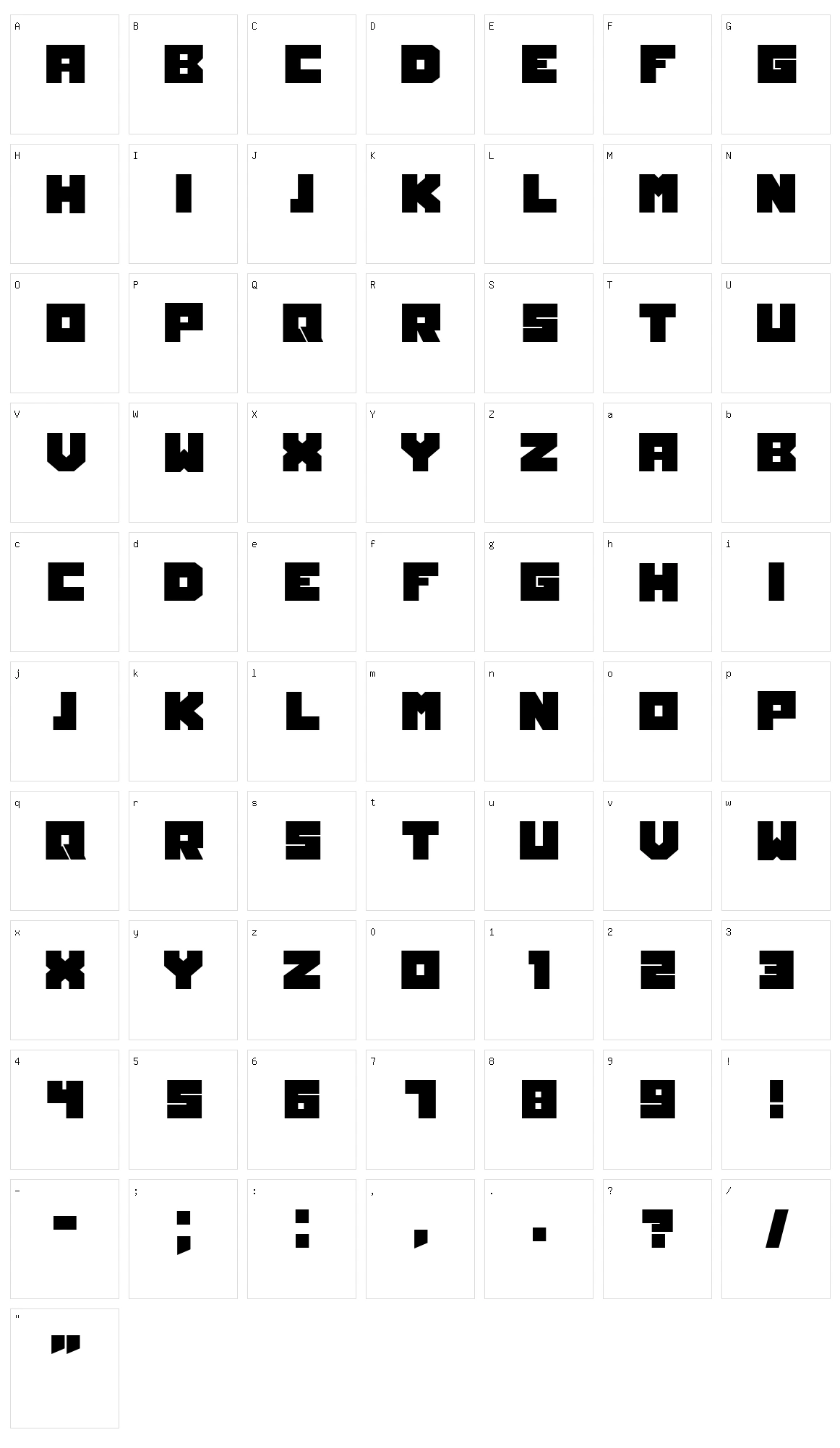 Owners Character Set