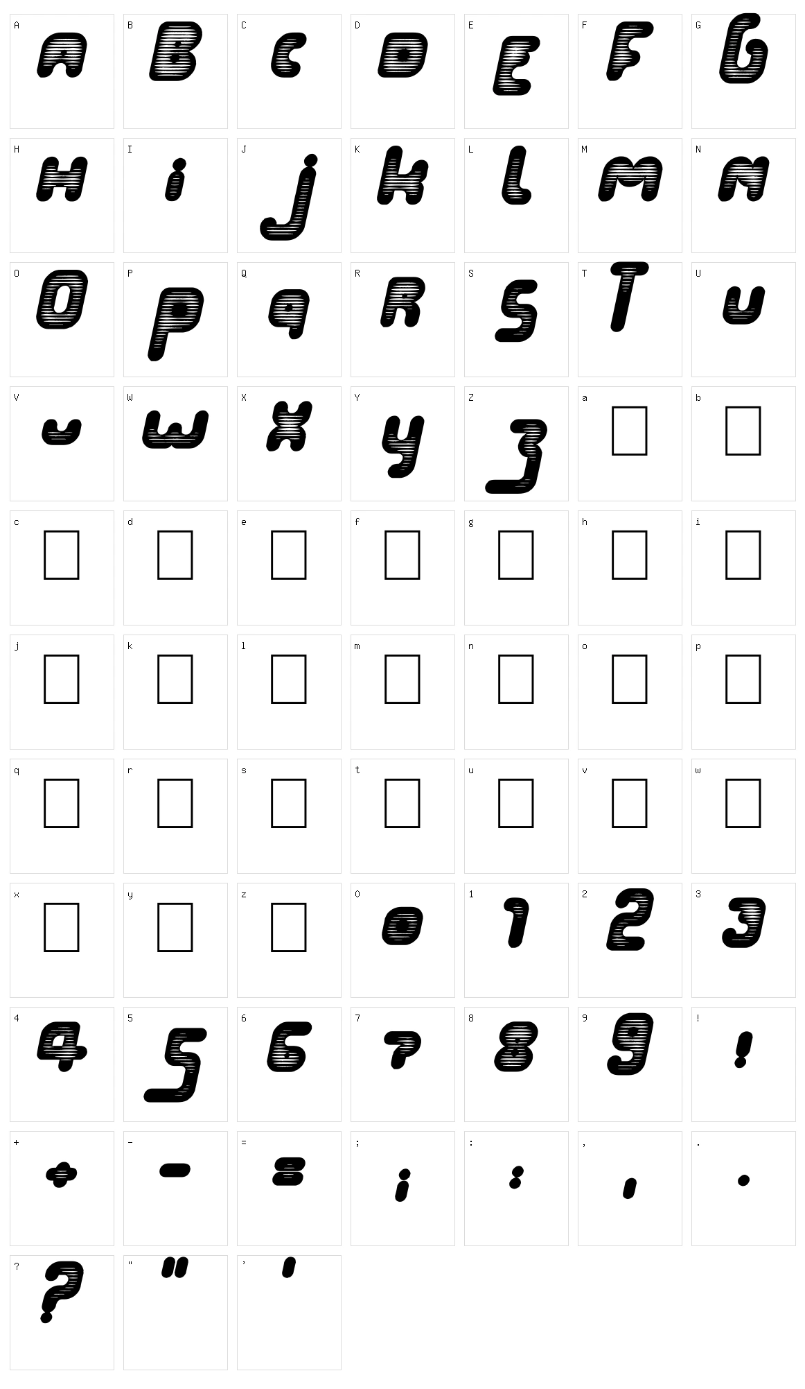 PopTivi Character Set