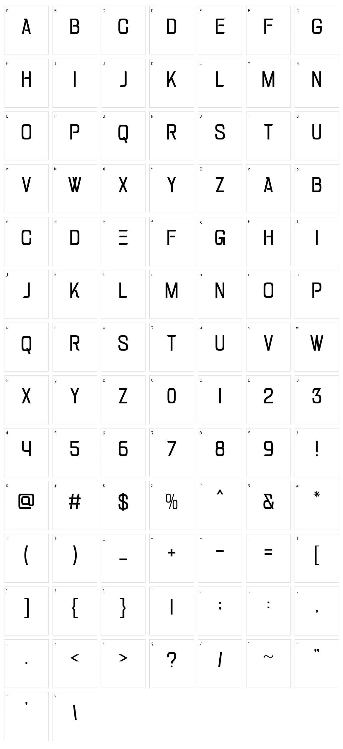 Race Track Character Set