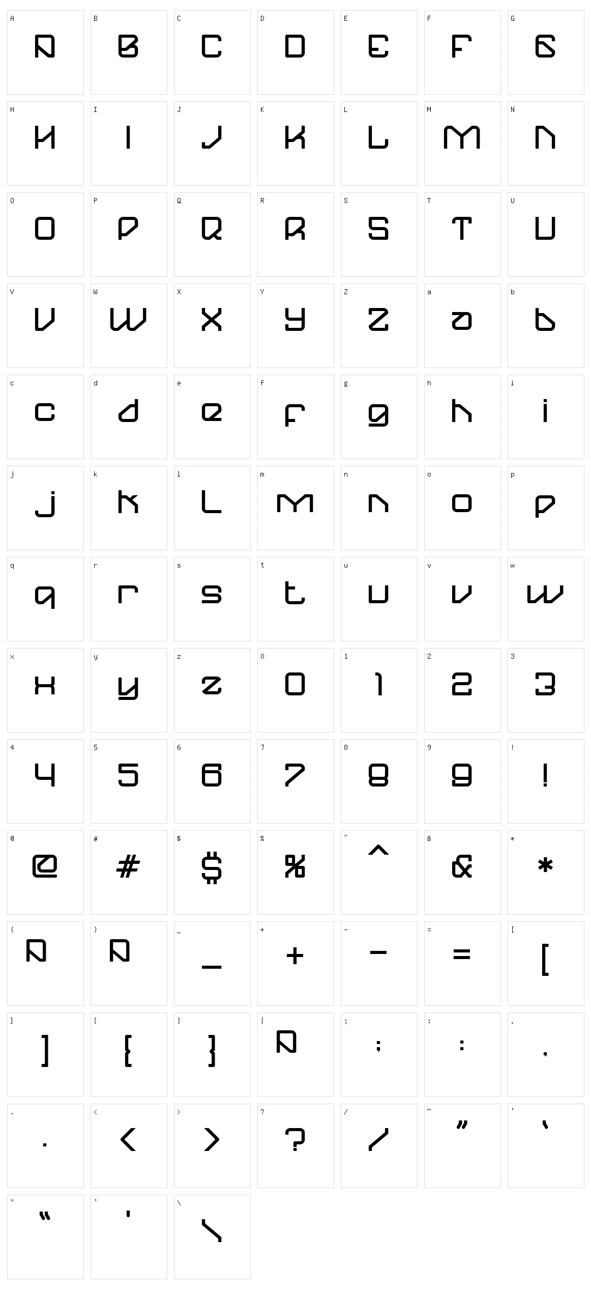 Raysha 110907 Character Set