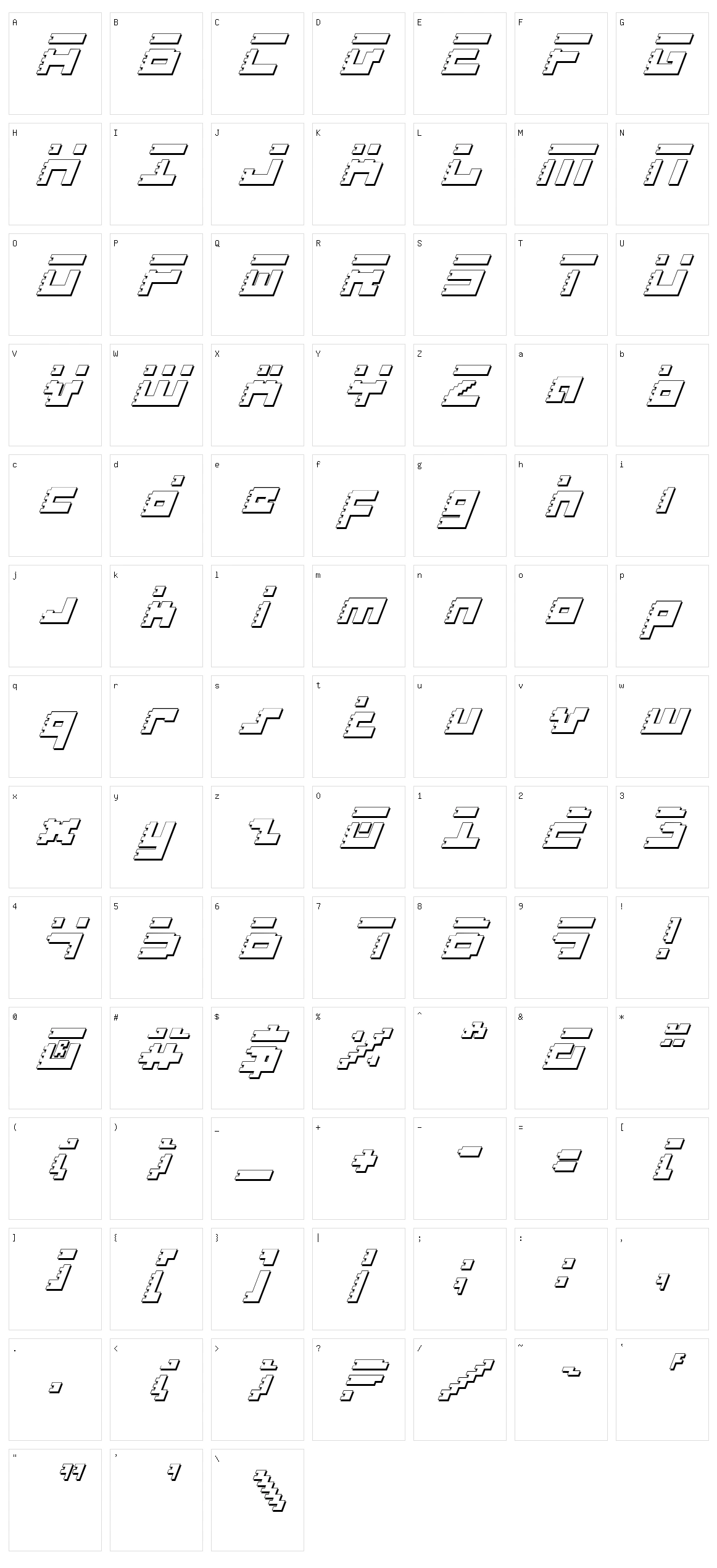 Roid Rage Character Set