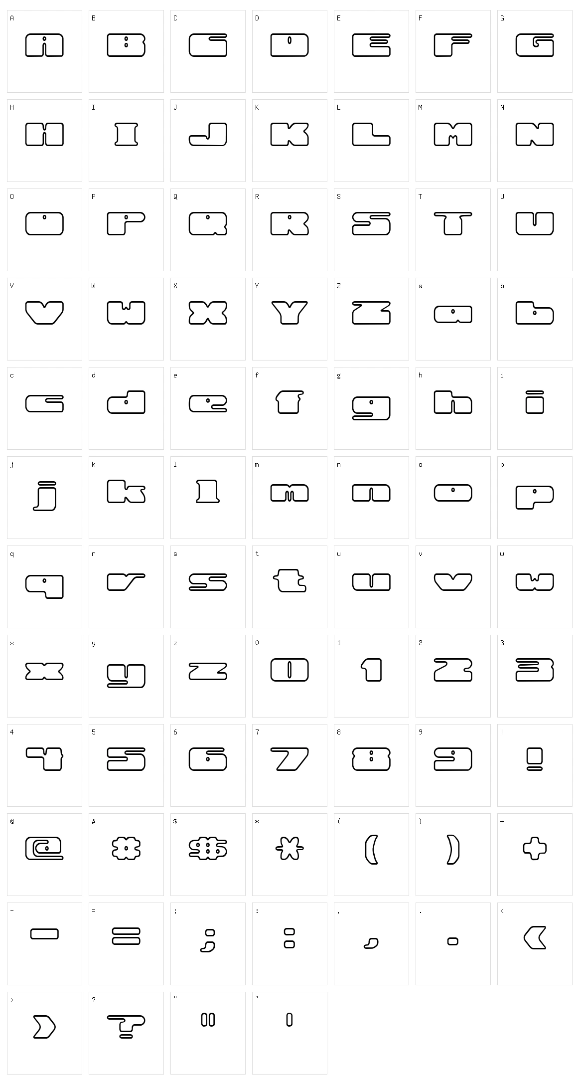Rotund BRK Character Set