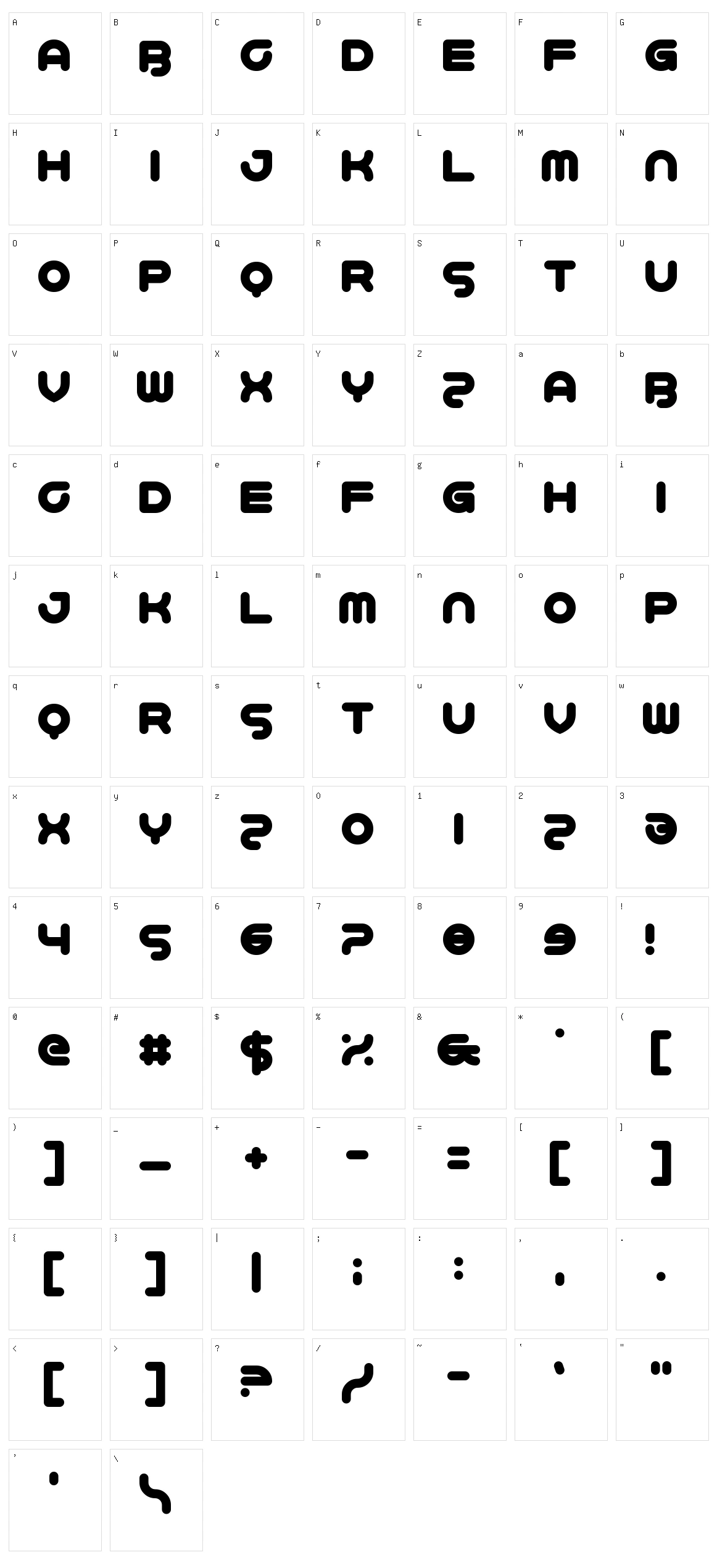 Schweiz Character Set