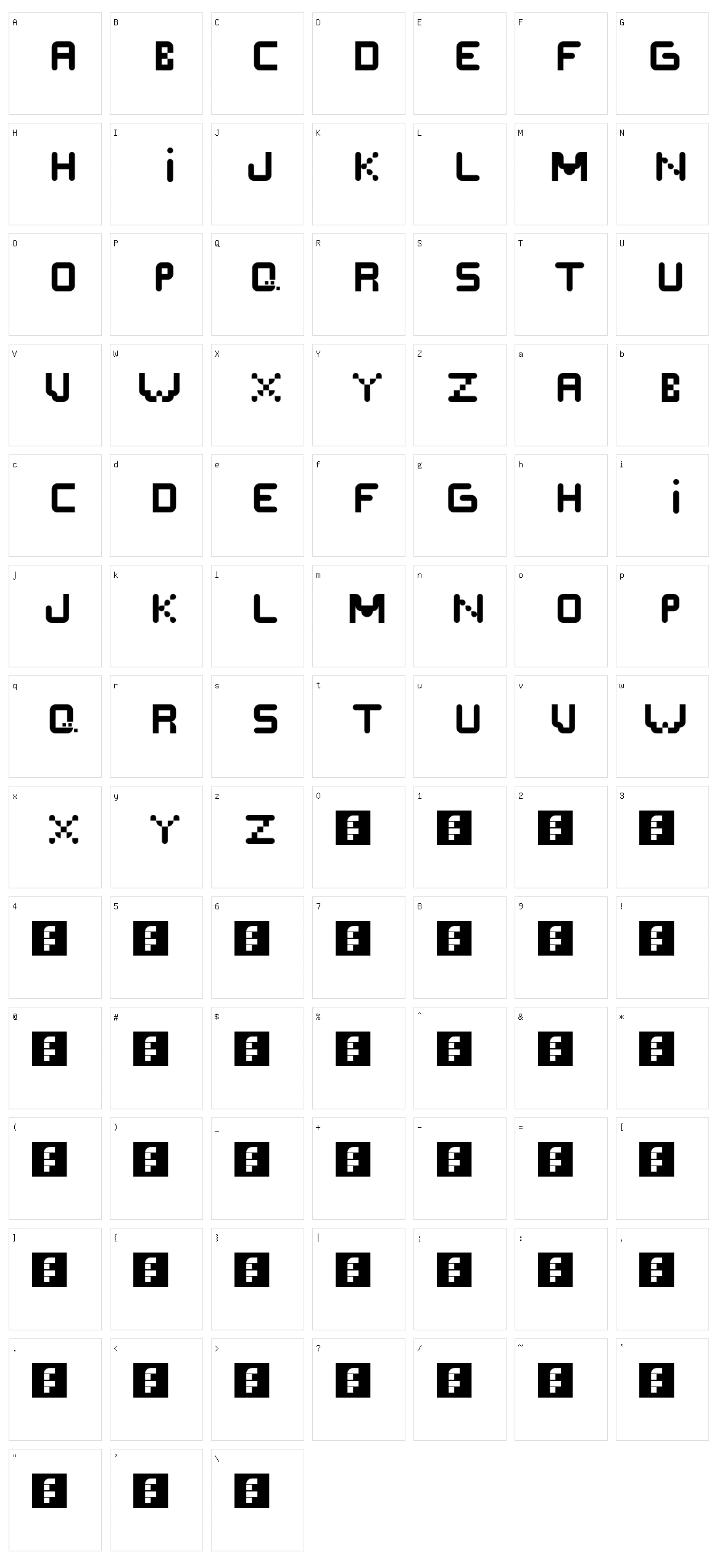 Scrept Character Set