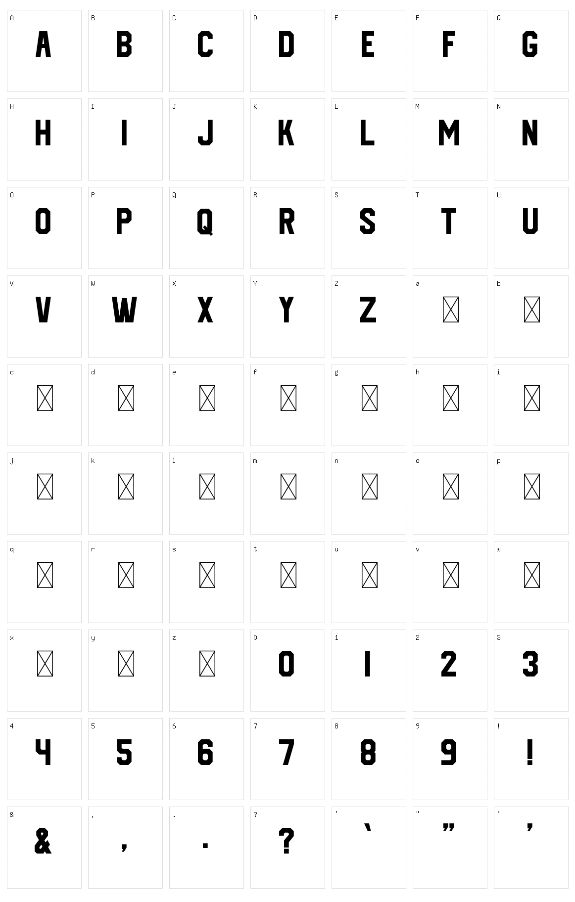 Signature Character Set