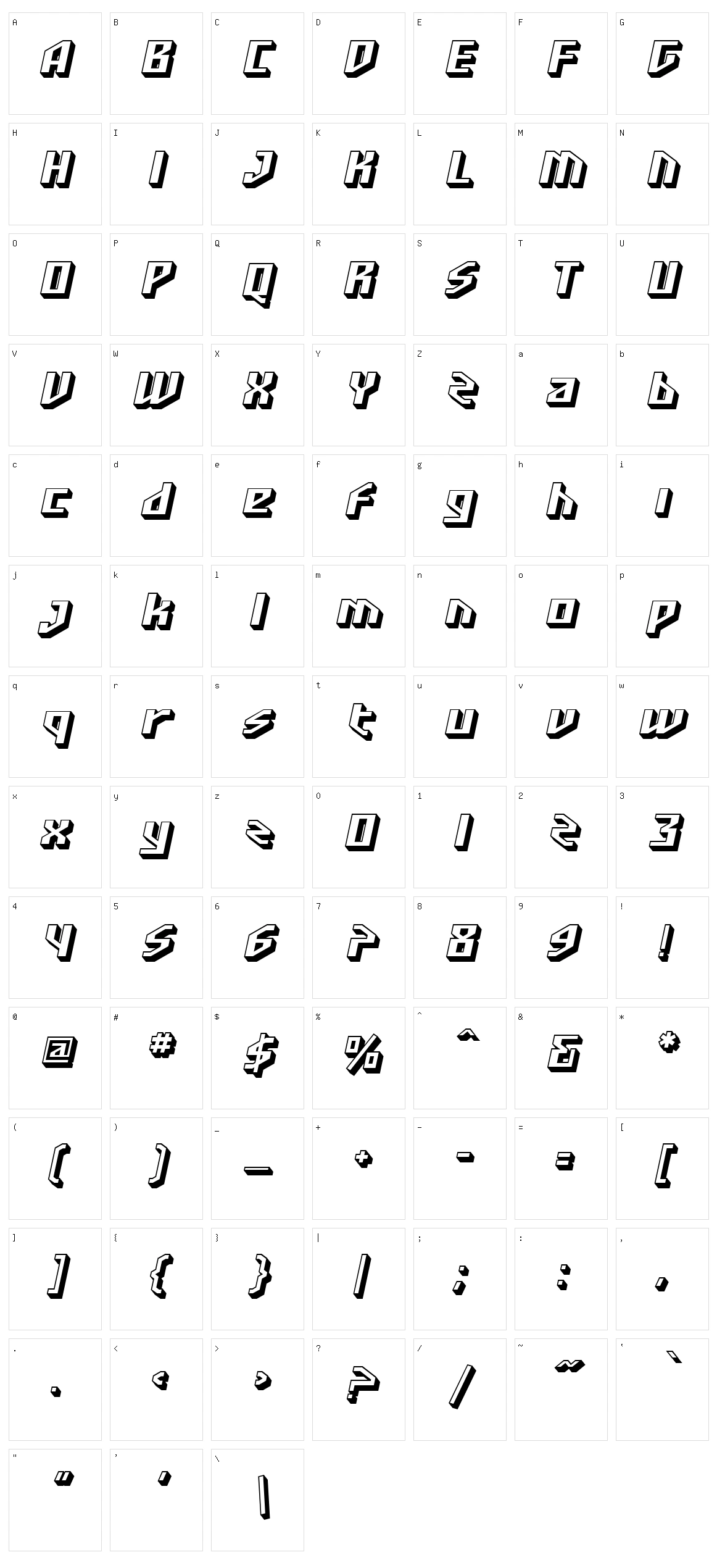 SF Funk Master Character Set