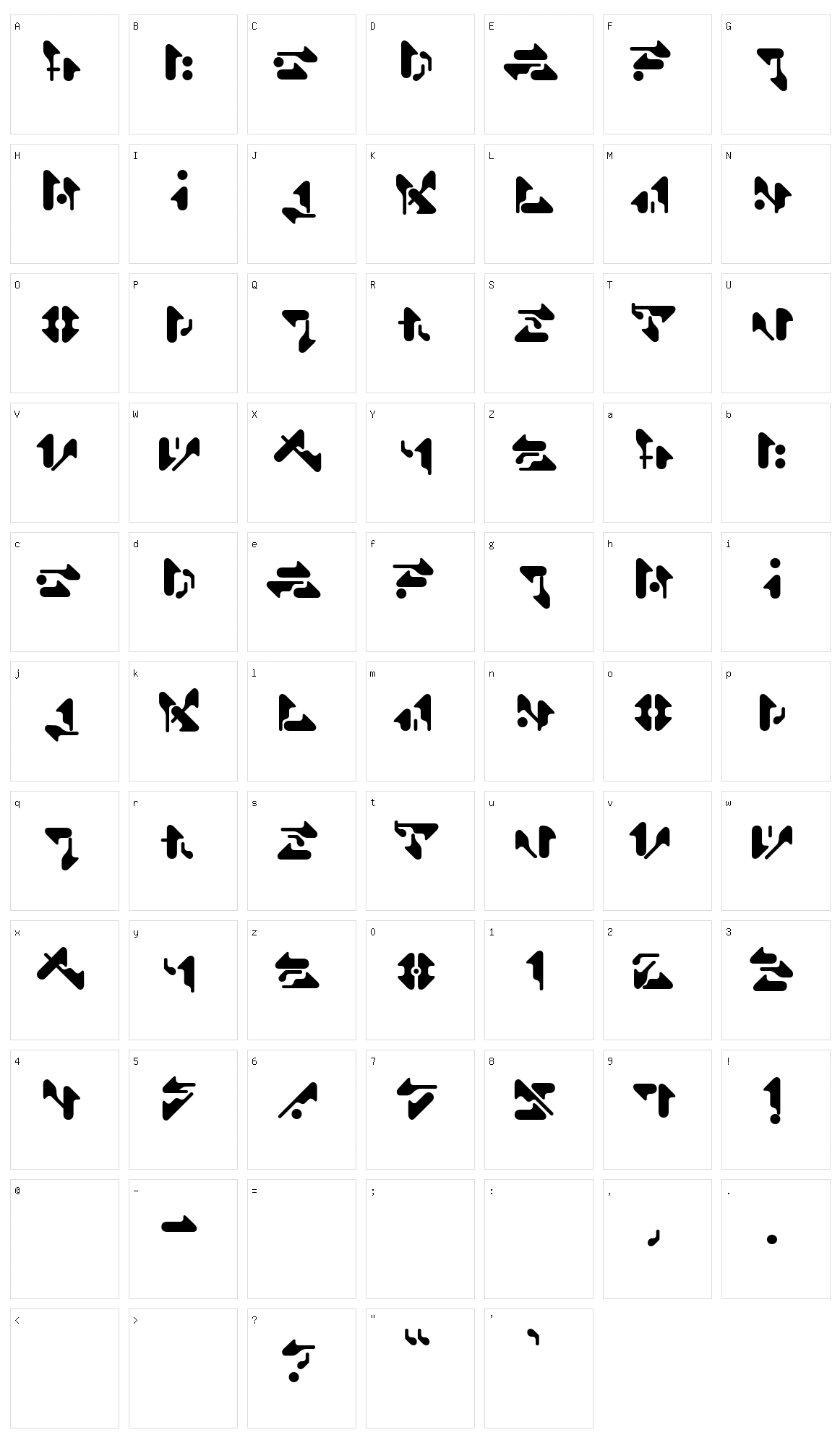 Shamen Remix Character Set