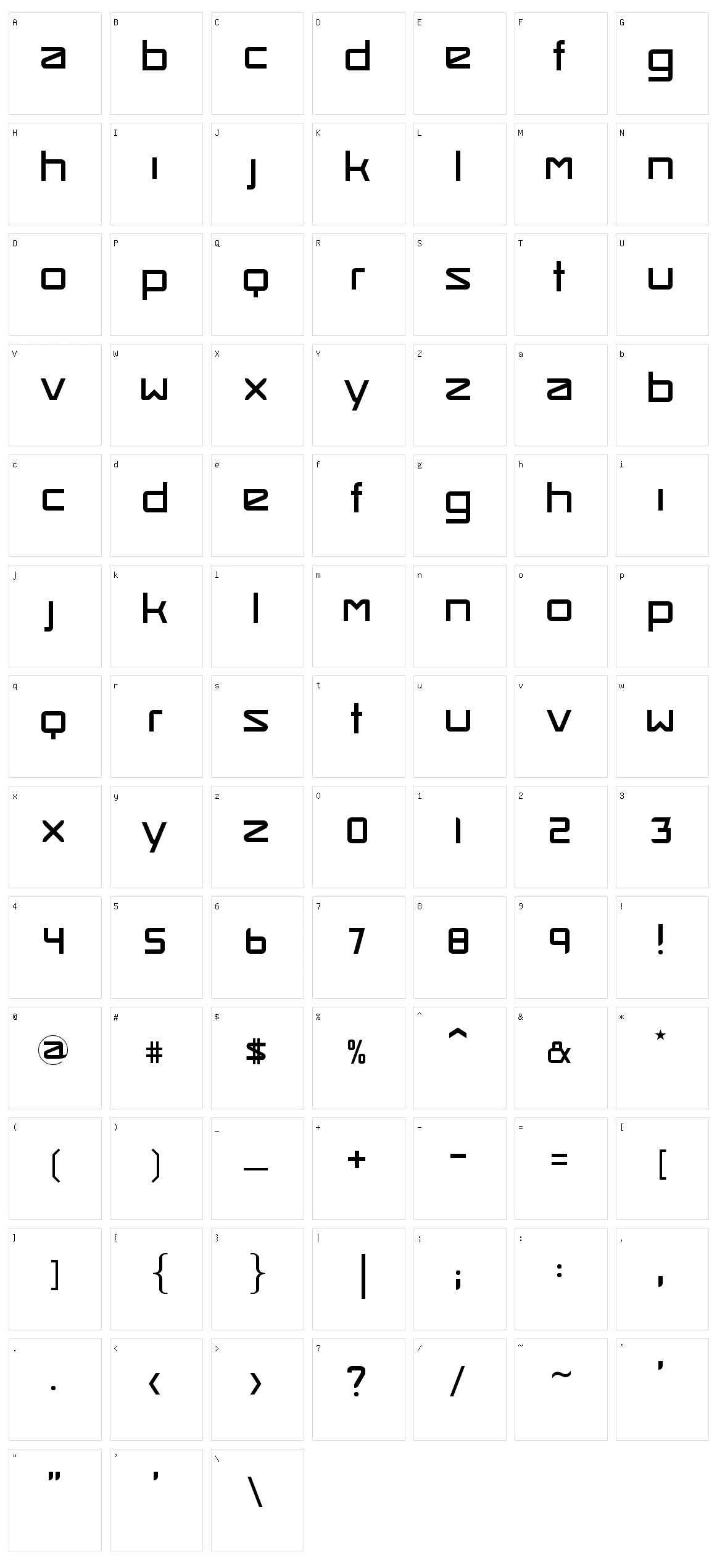 Smash Hit Character Set