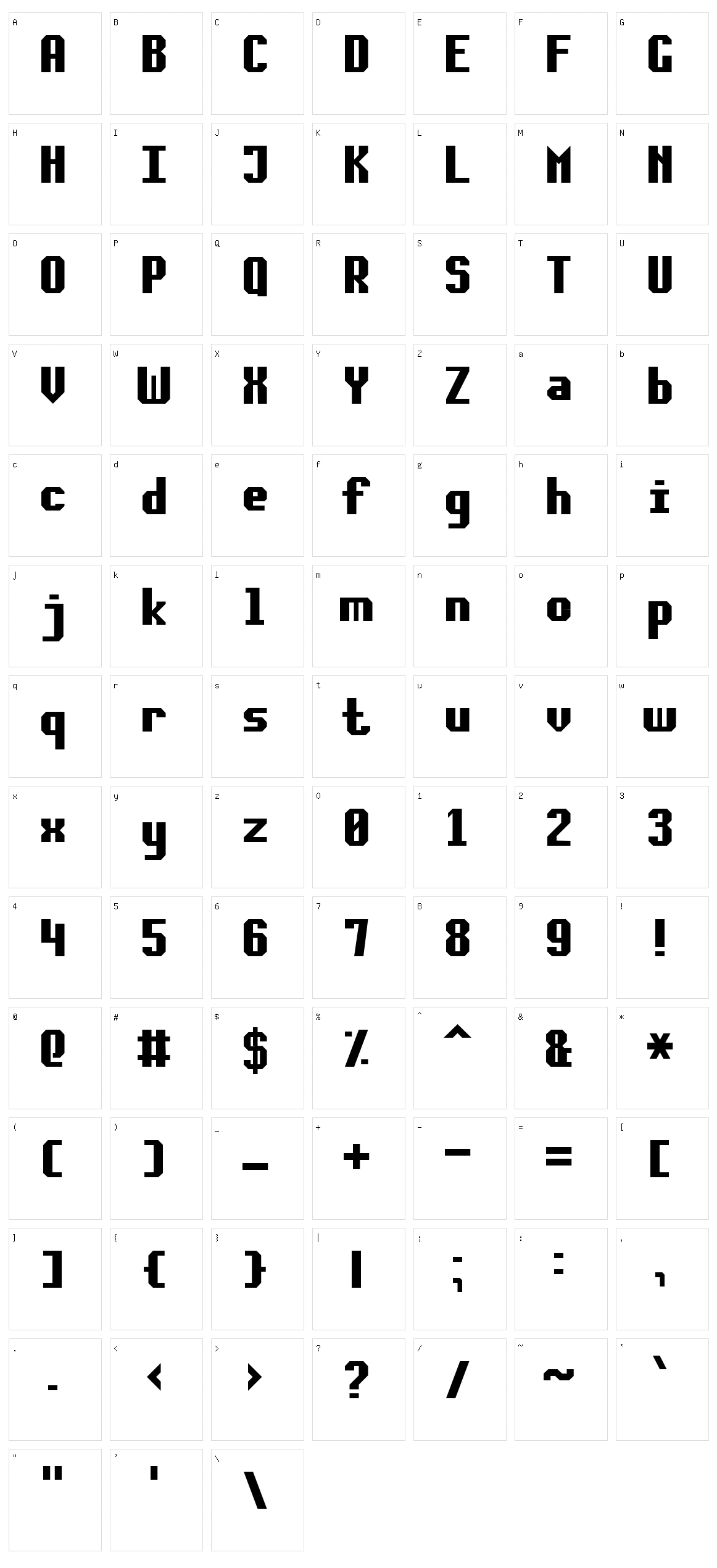 Soft Lines 7 Character Set