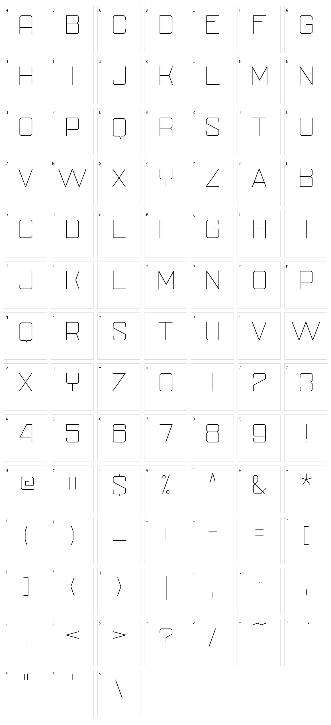 SU-30SM Character Set