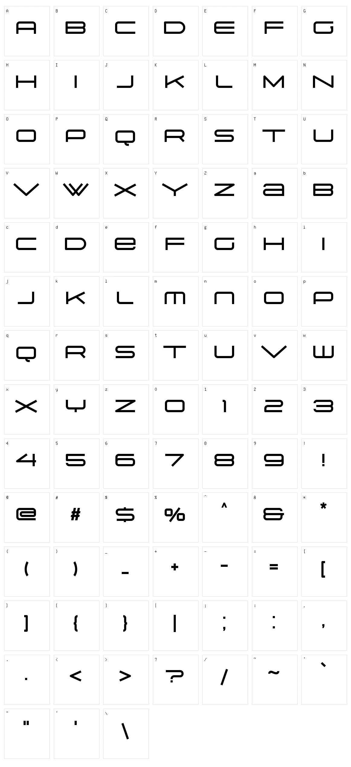 Suissnord Character Set