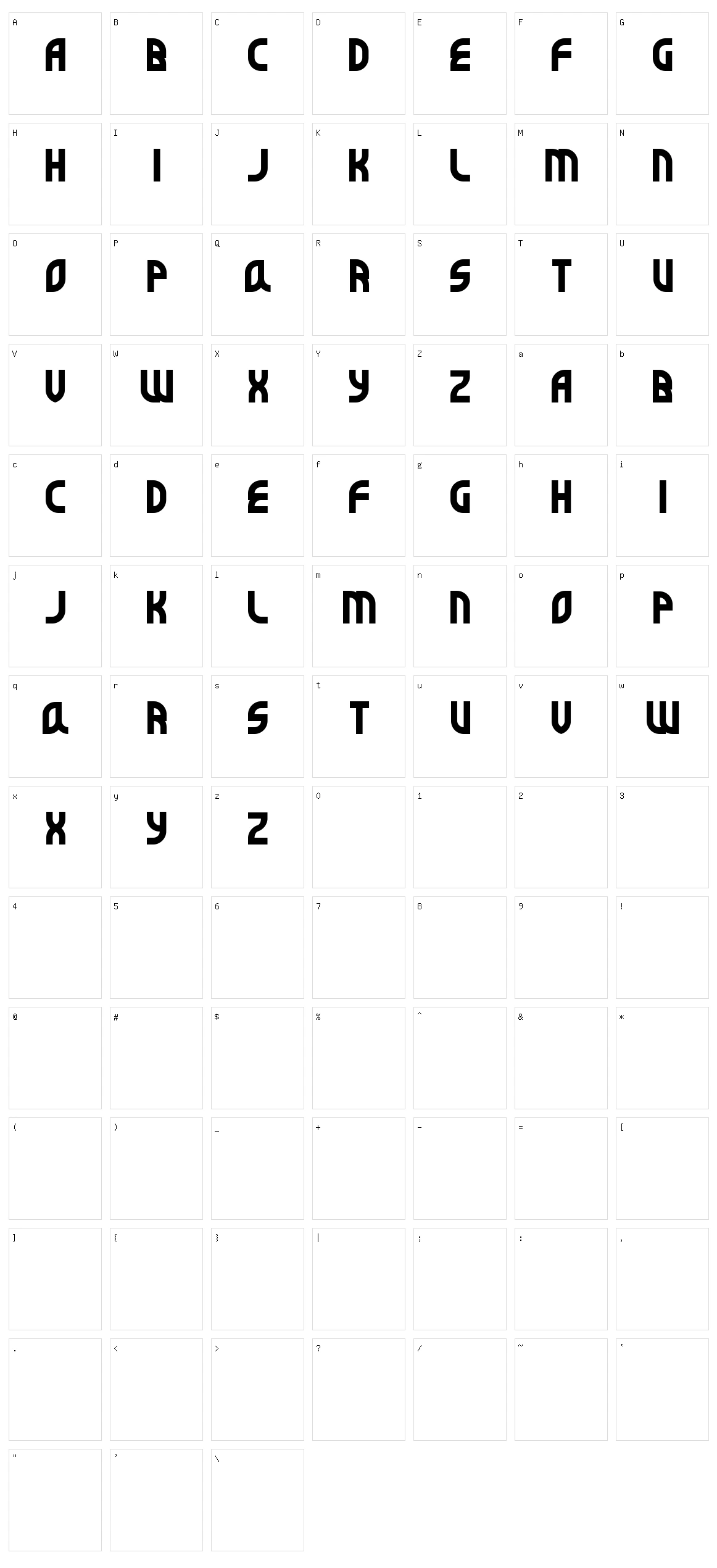 Super Befok Character Set