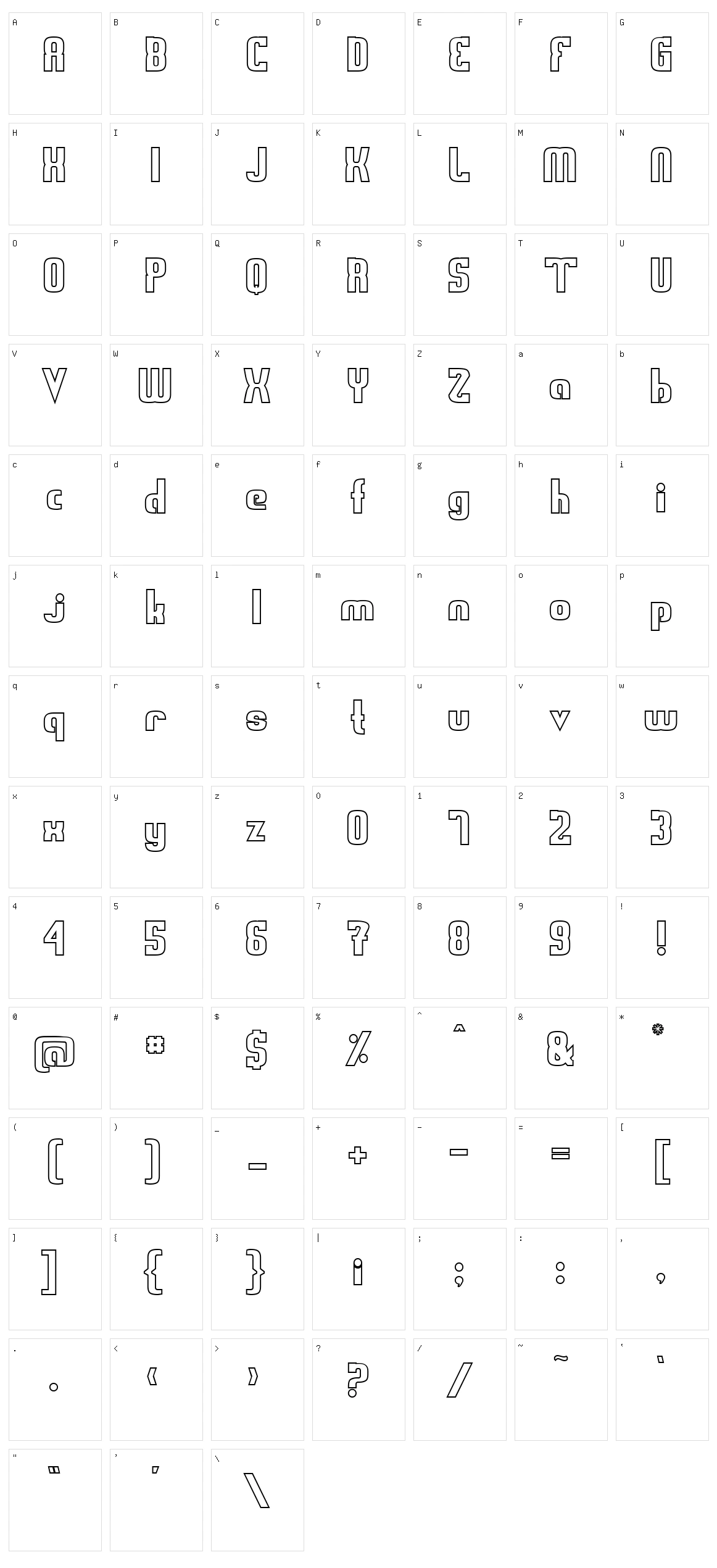 Sweden Funkis Character Set