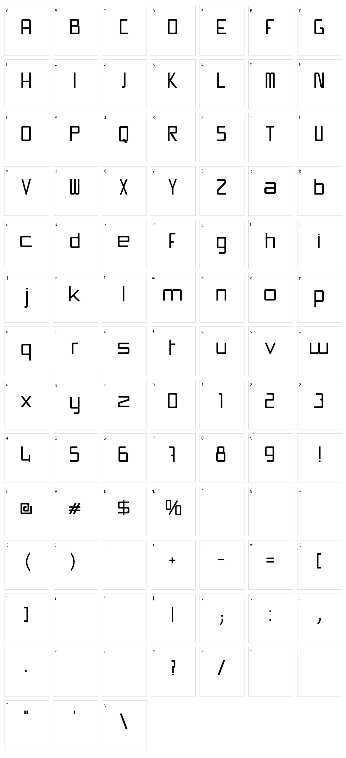 Swissmade Character Set