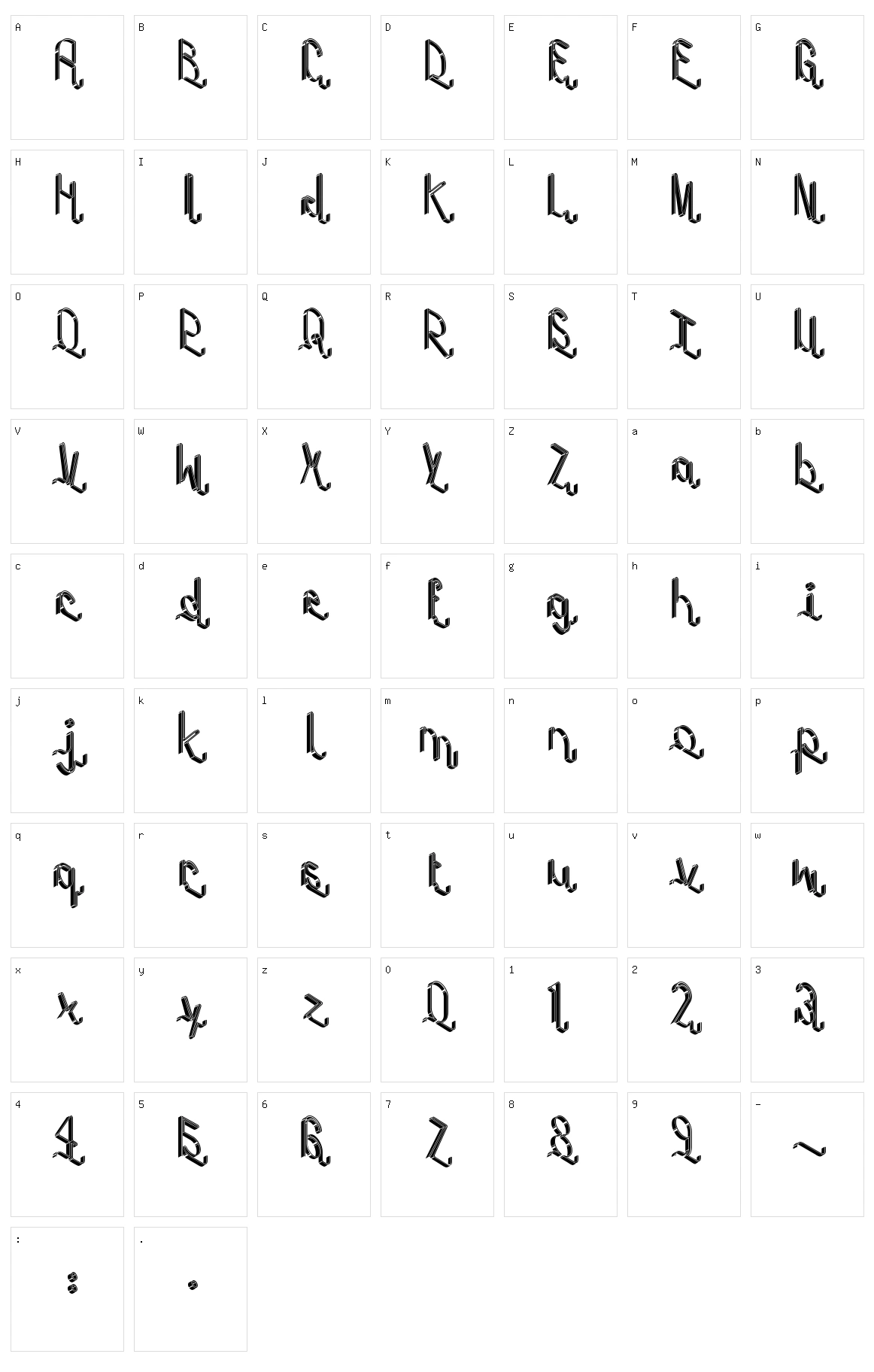 Tape Deck Character Set