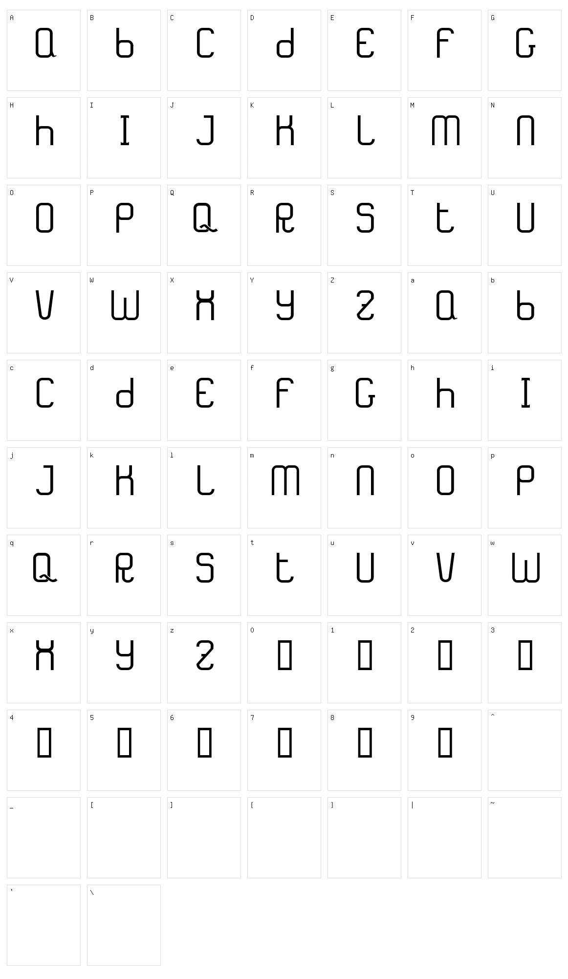 TF Karma Character Set