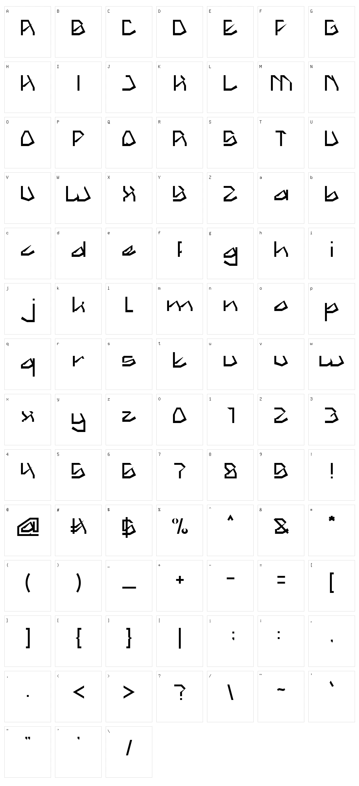 The Amazing Me Character Set