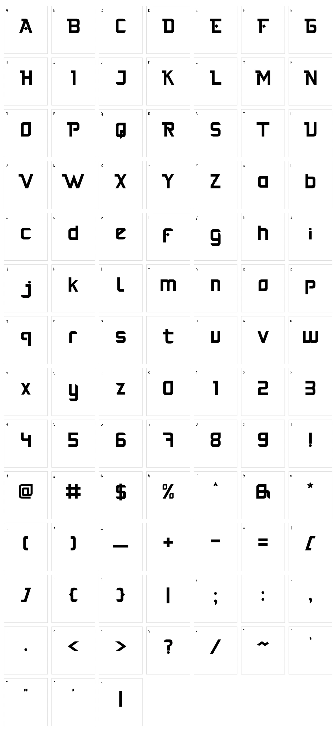 The Knight Character Set