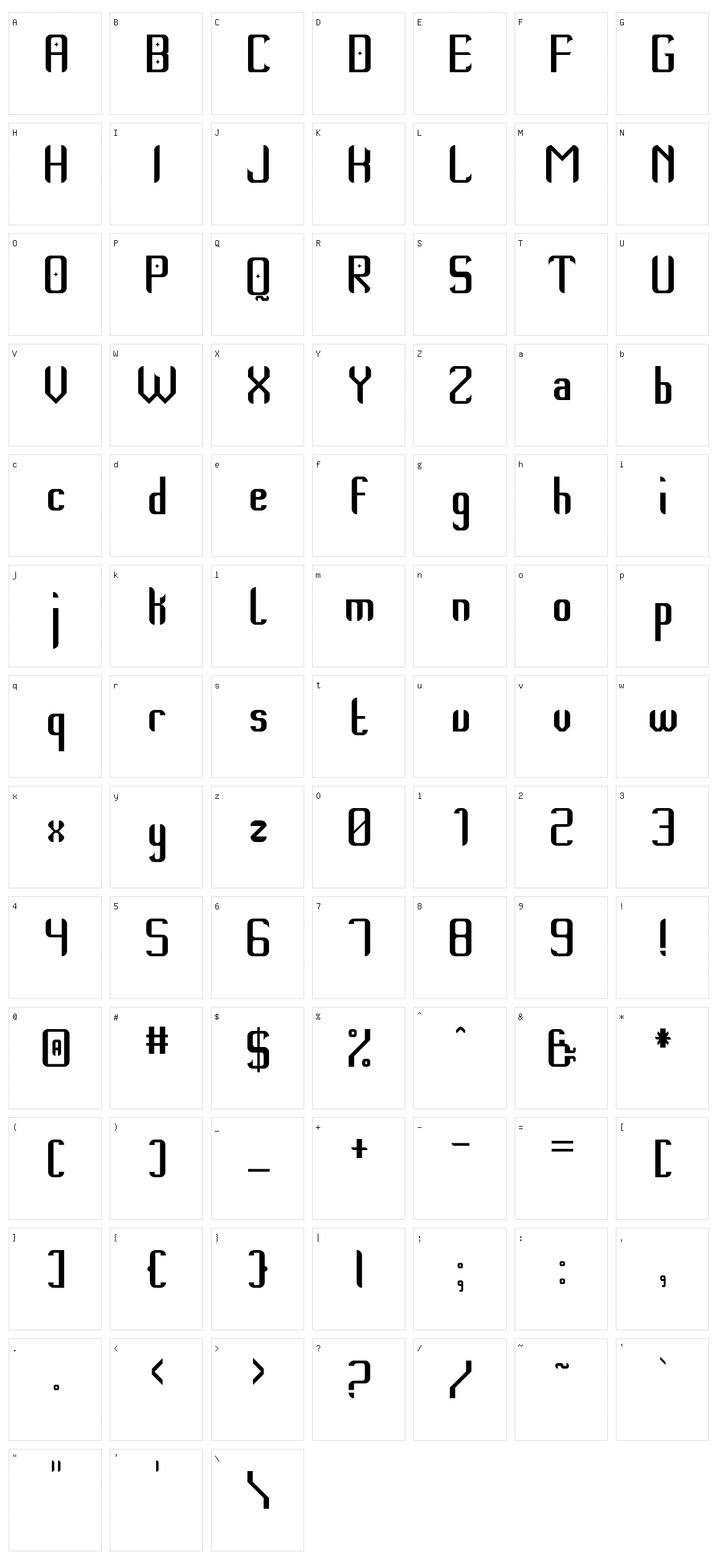 Thempo New St Character Set