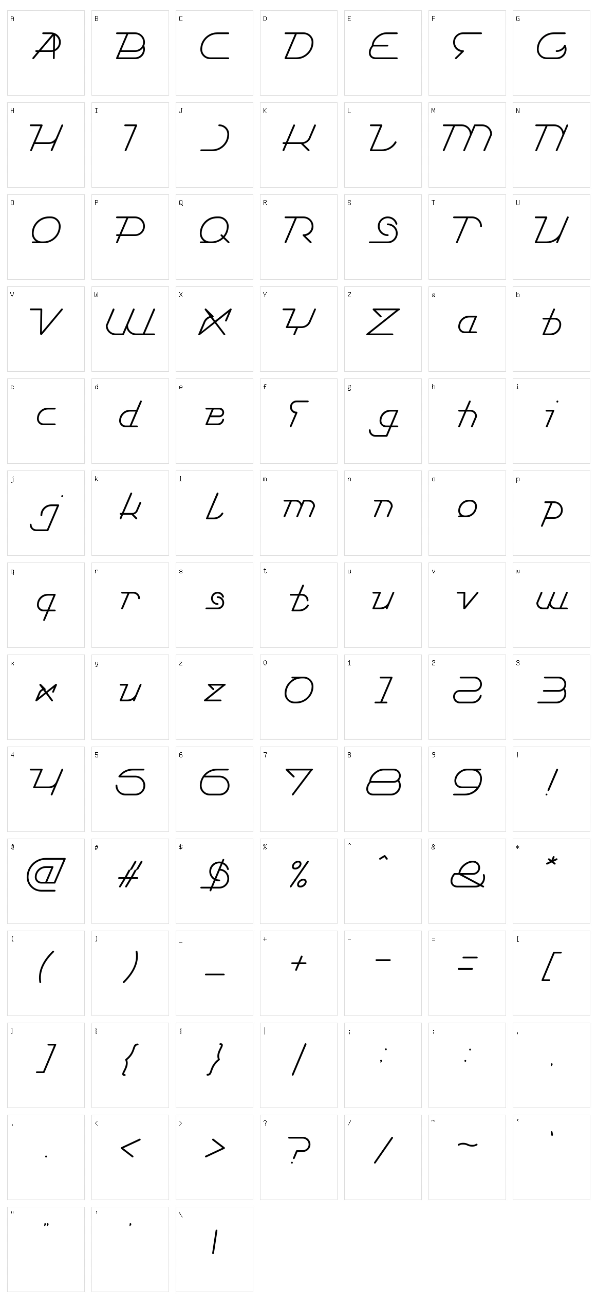 True Self Reliant Character Set