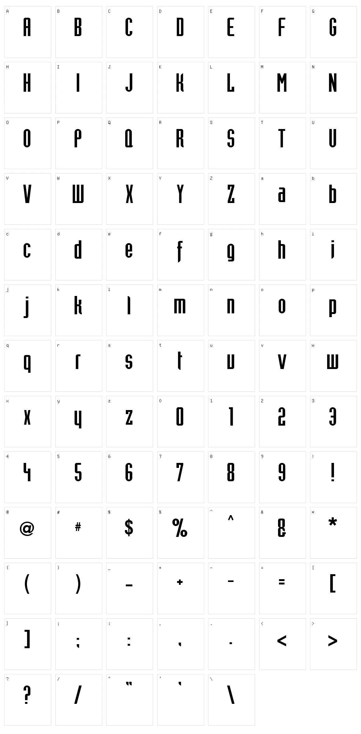 Trust this one Character Set